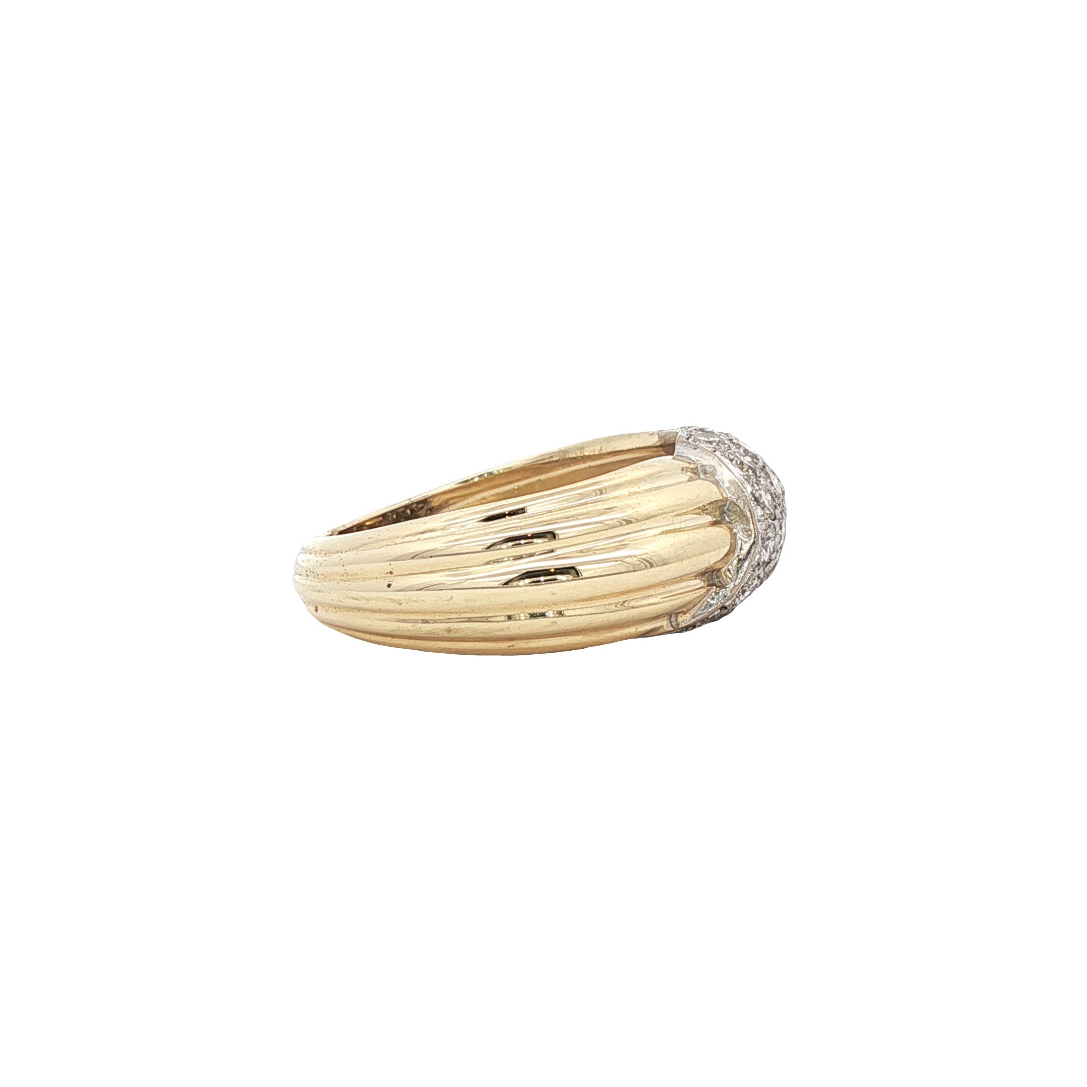 Gouden ring met diamant 14 karaat