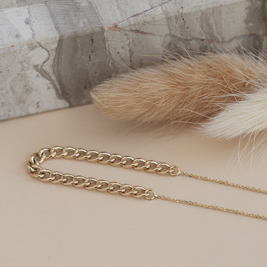 Gouden armband 19 cm 14 karaat