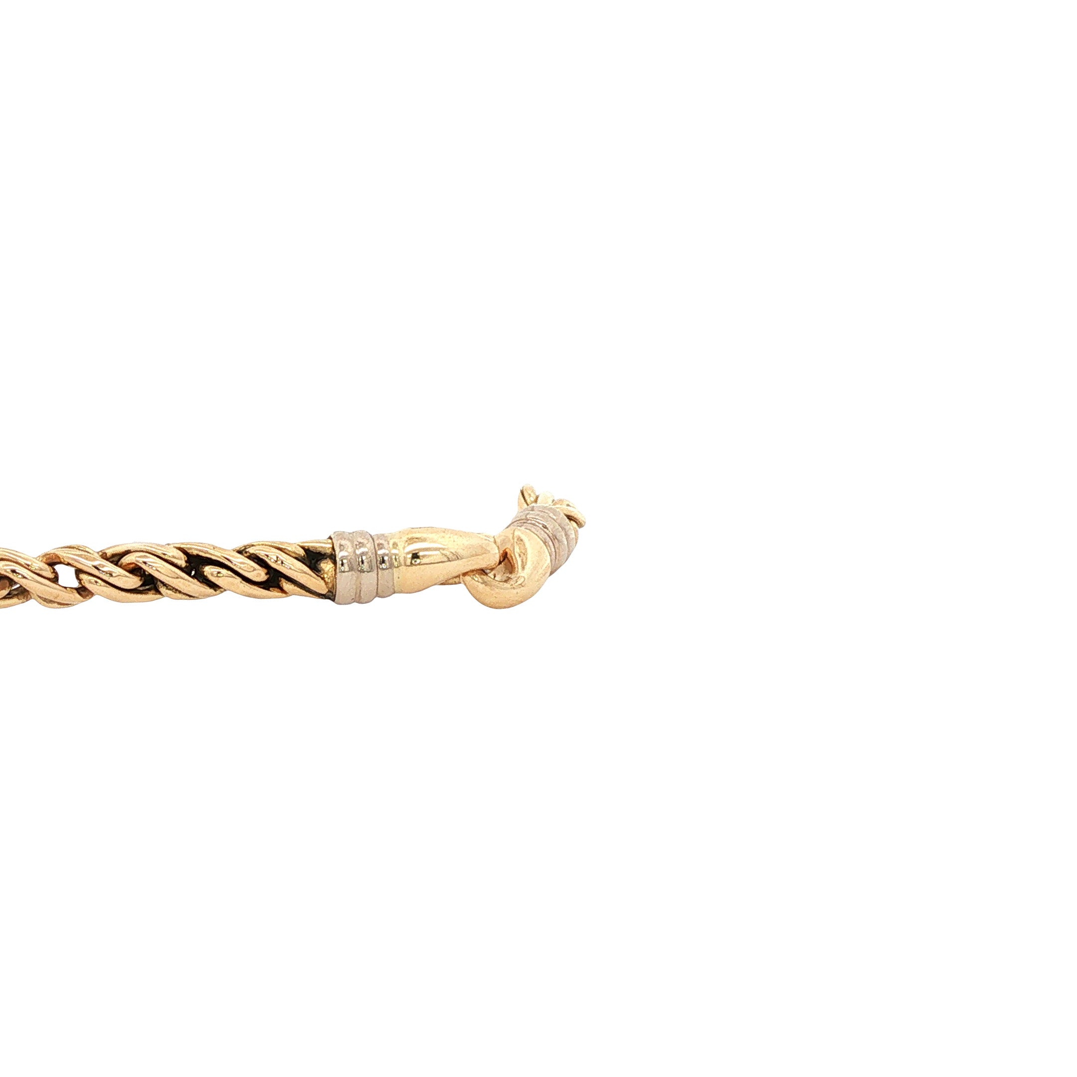 Gouden fantasie armband 19.5 cm 14 karaat