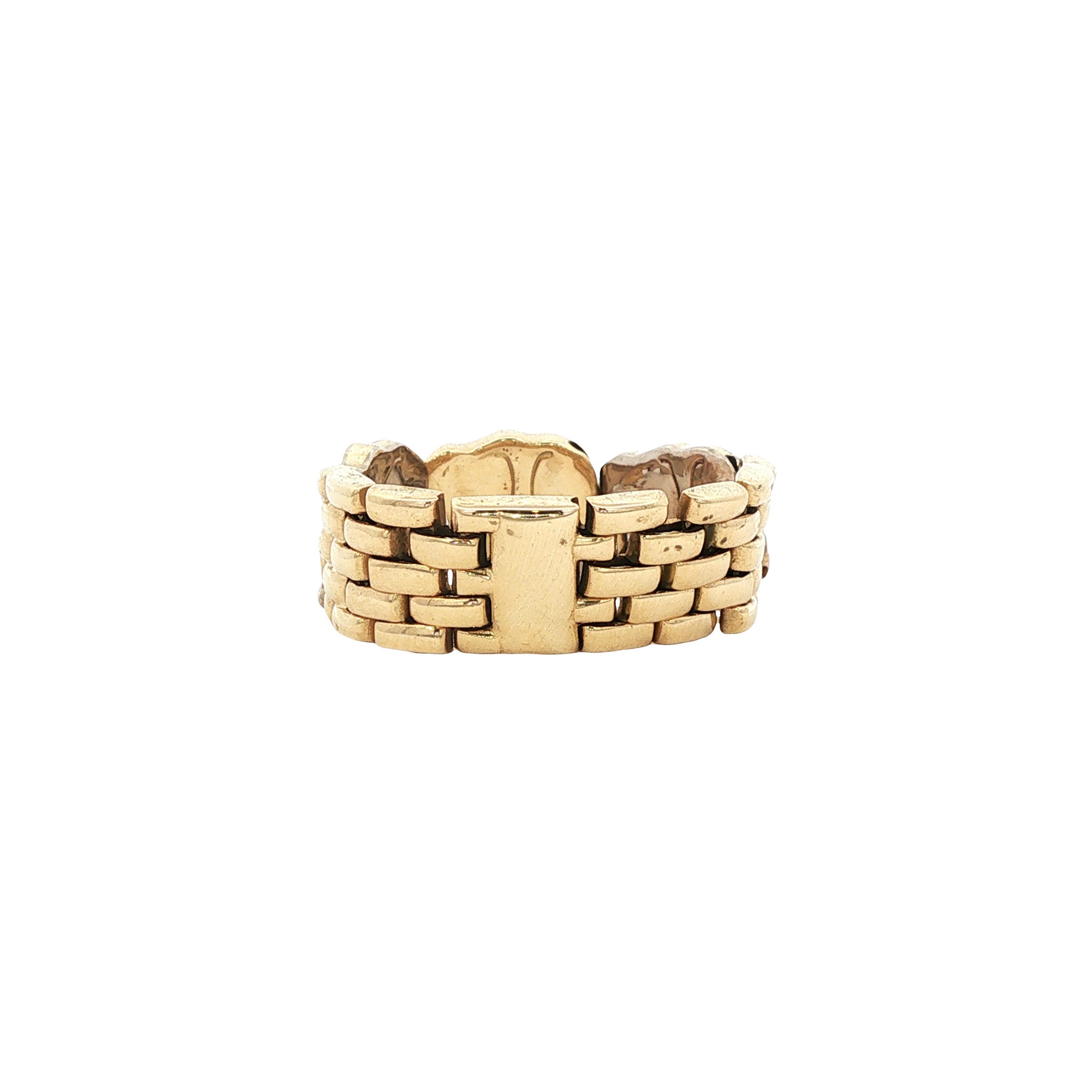 Gouden ring met olifanten 14 karaat