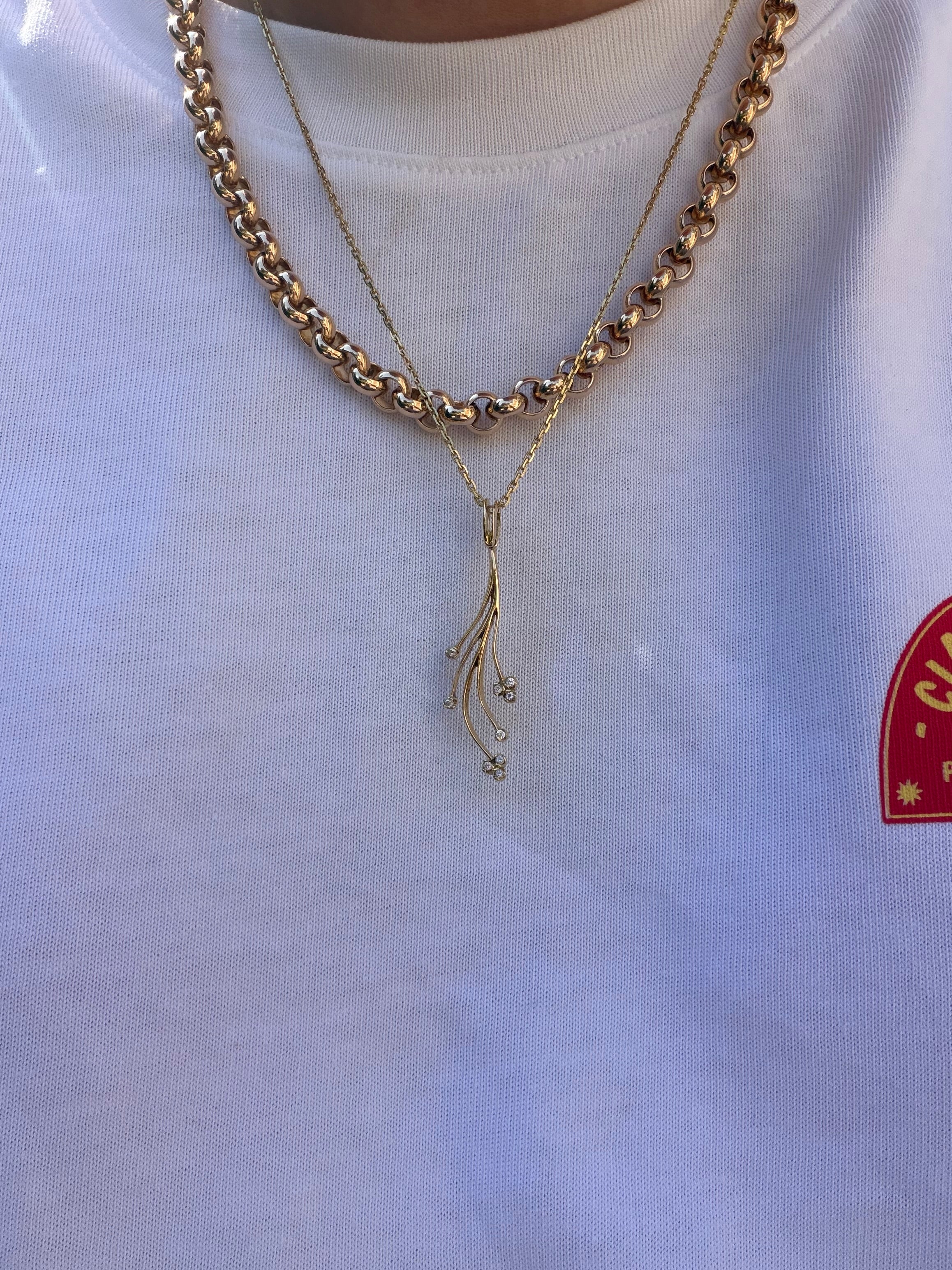 Gouden hanger met zirkonia 18 karaat