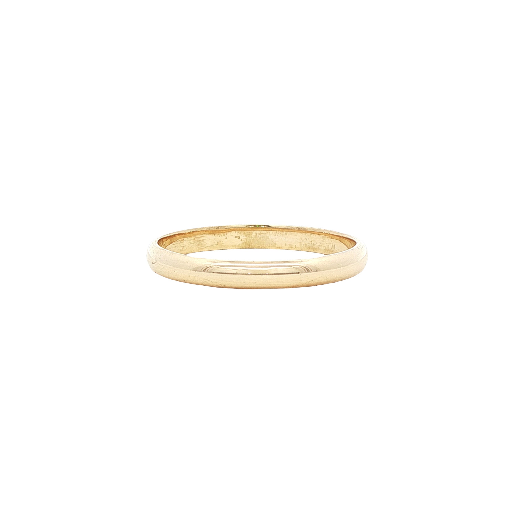 Gouden gladde ring 14 karaat