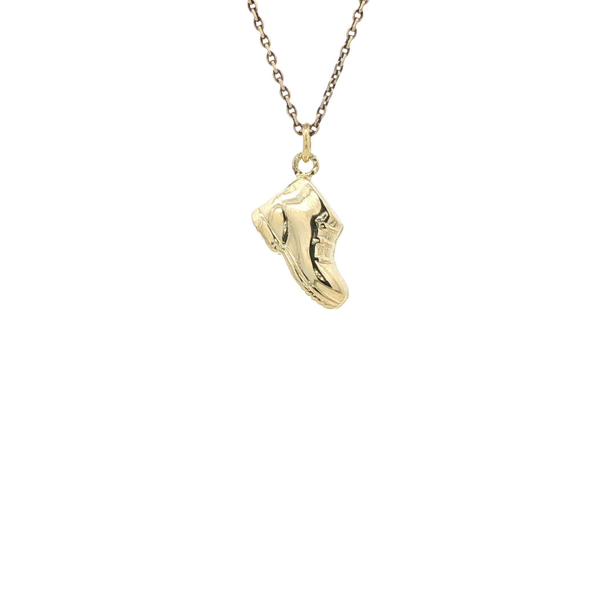 Gouden hanger schoen 14 karaat