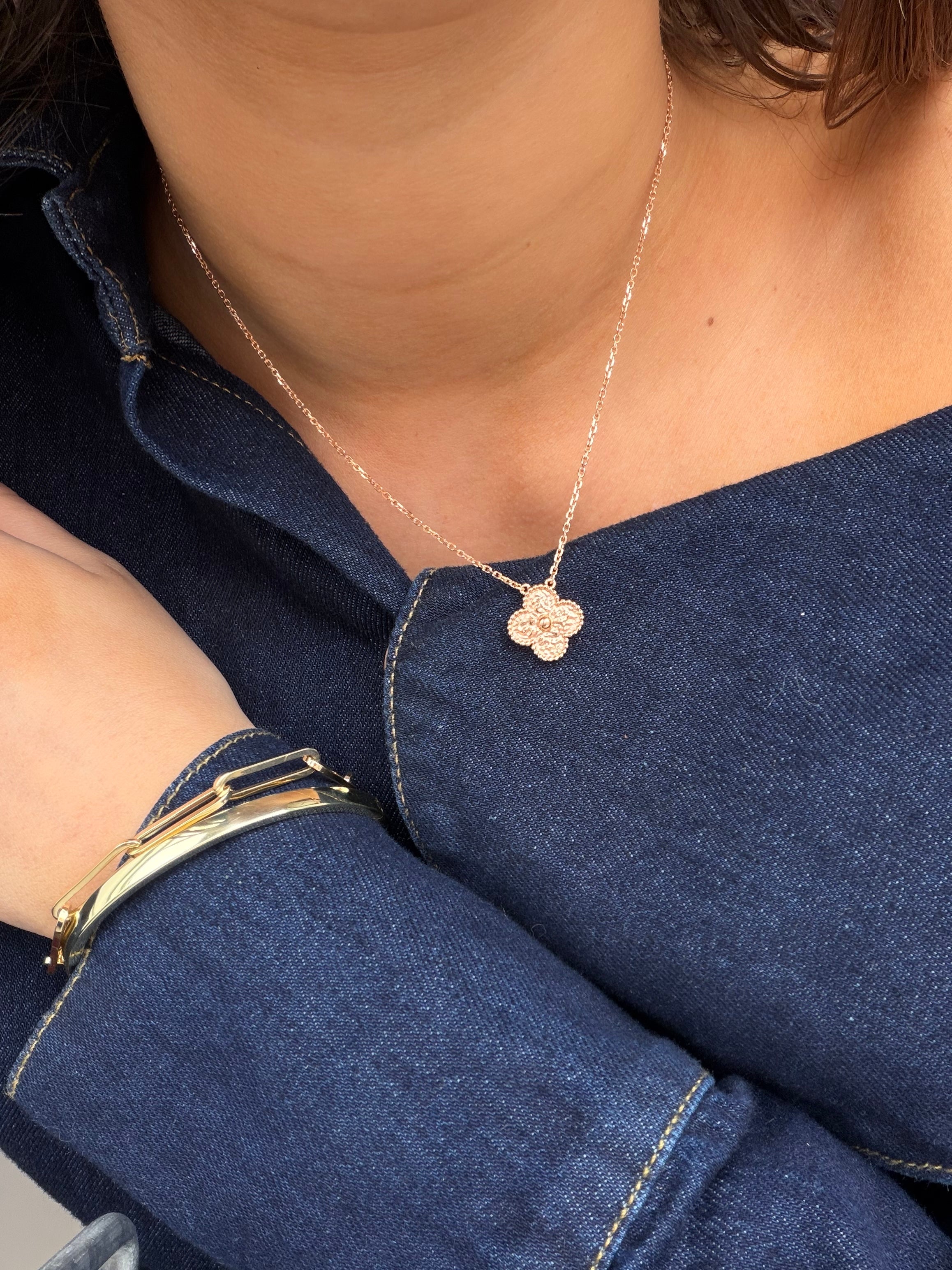 Vintage Alhambra collier Van Cleef & Arpels 42 cm 18 karaat