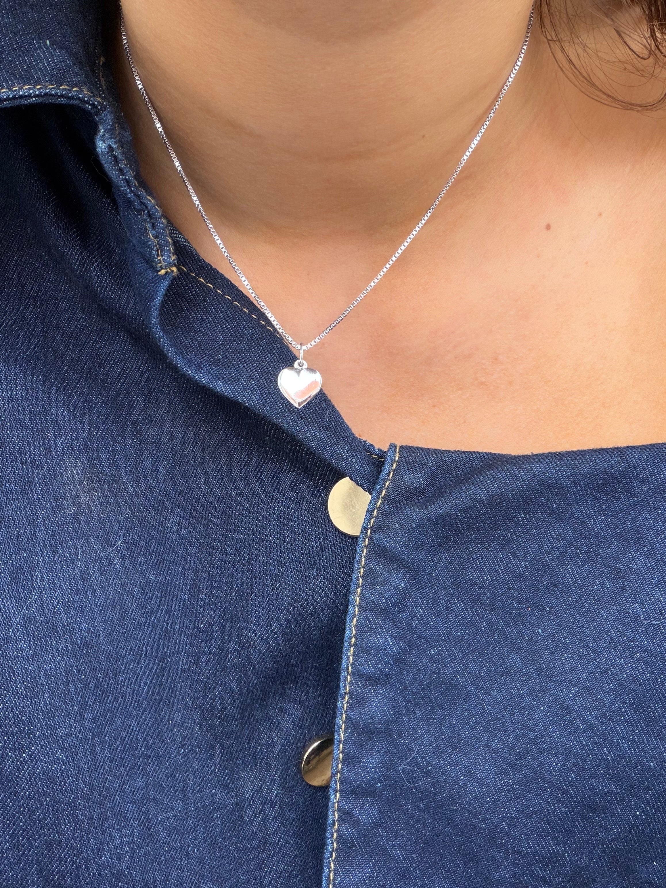 Witgouden lengtecollier venetiaan 38.5 cm 18 karaat