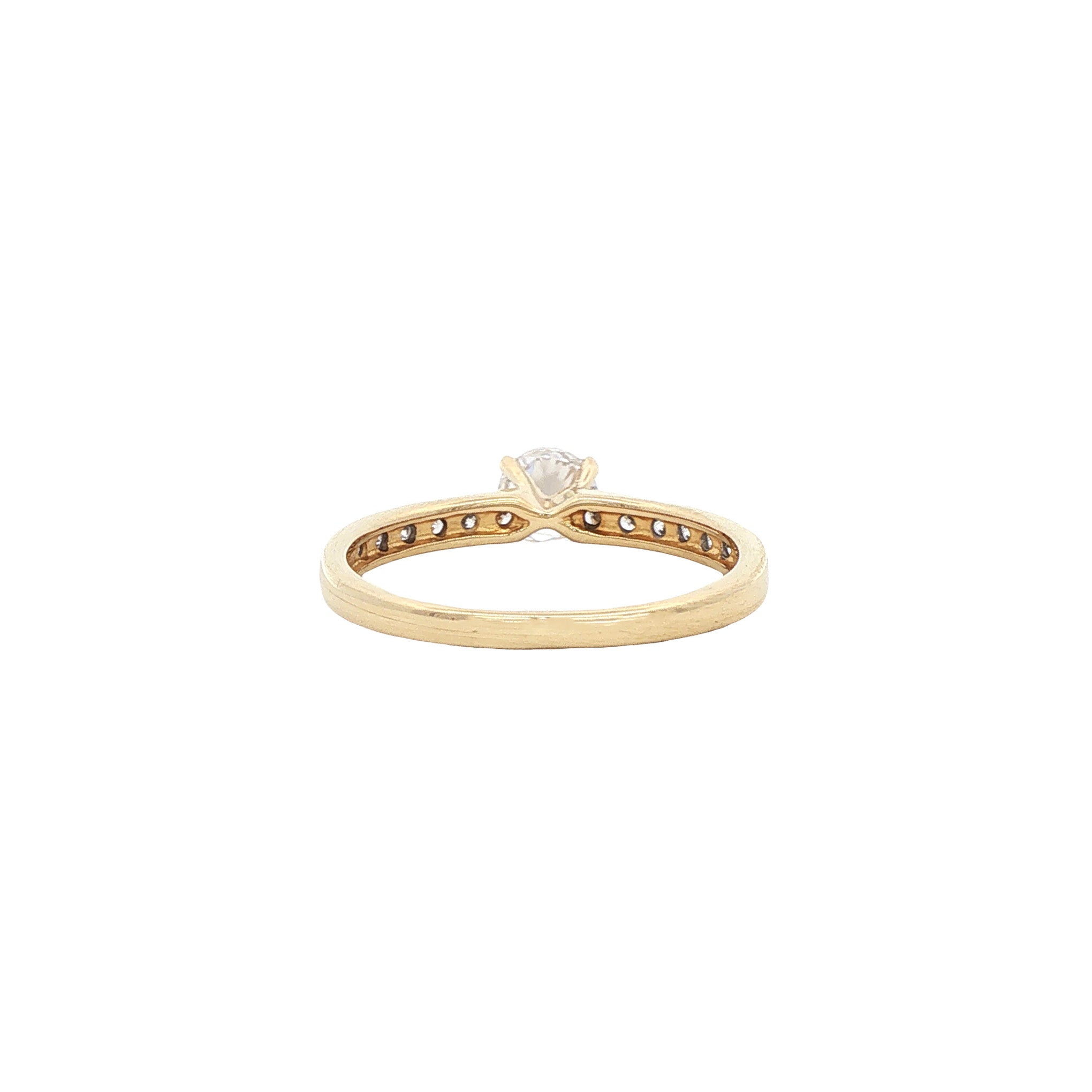 Gouden ring zirkonia 14 karaat