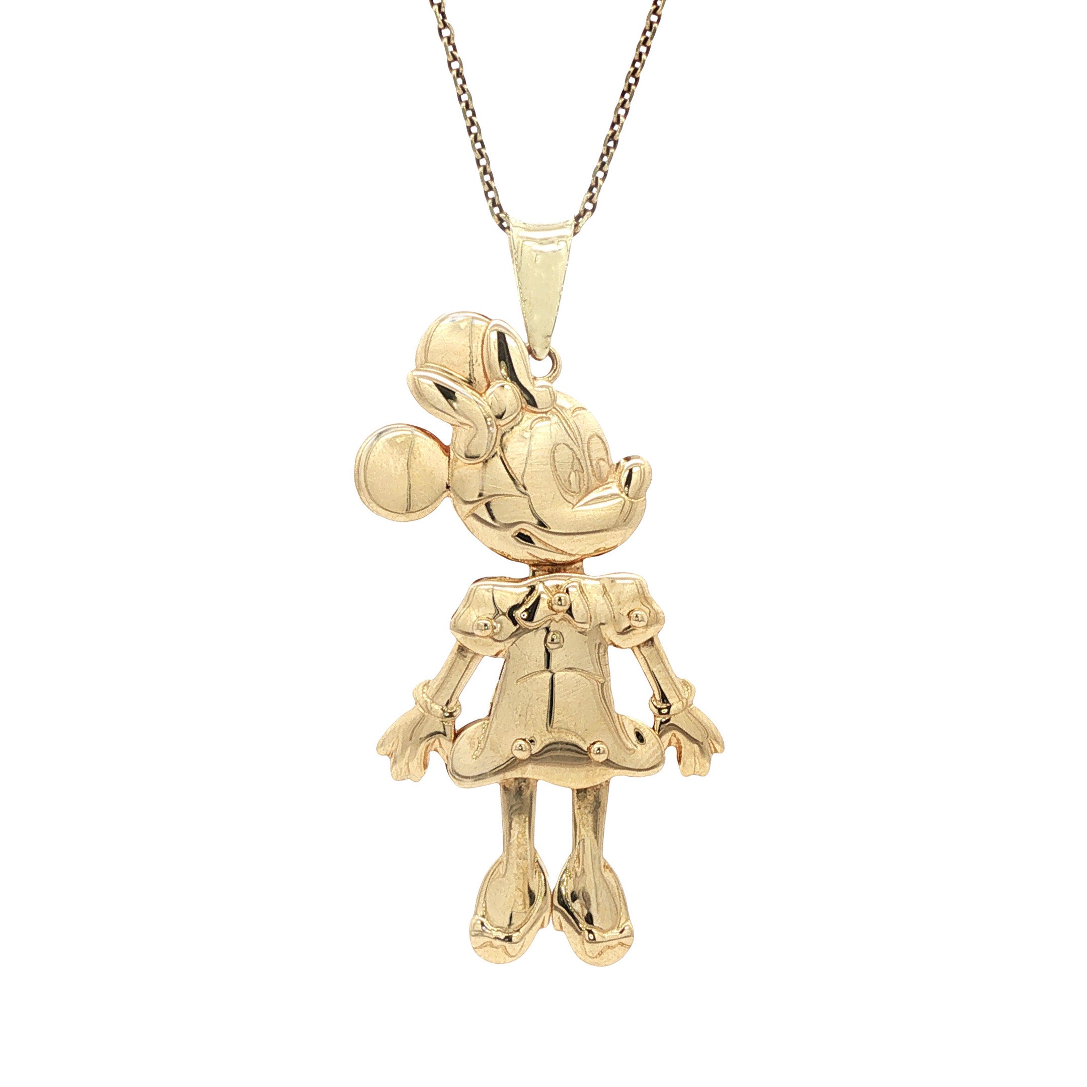 Gouden hanger Minnie Mouse 14 karaat