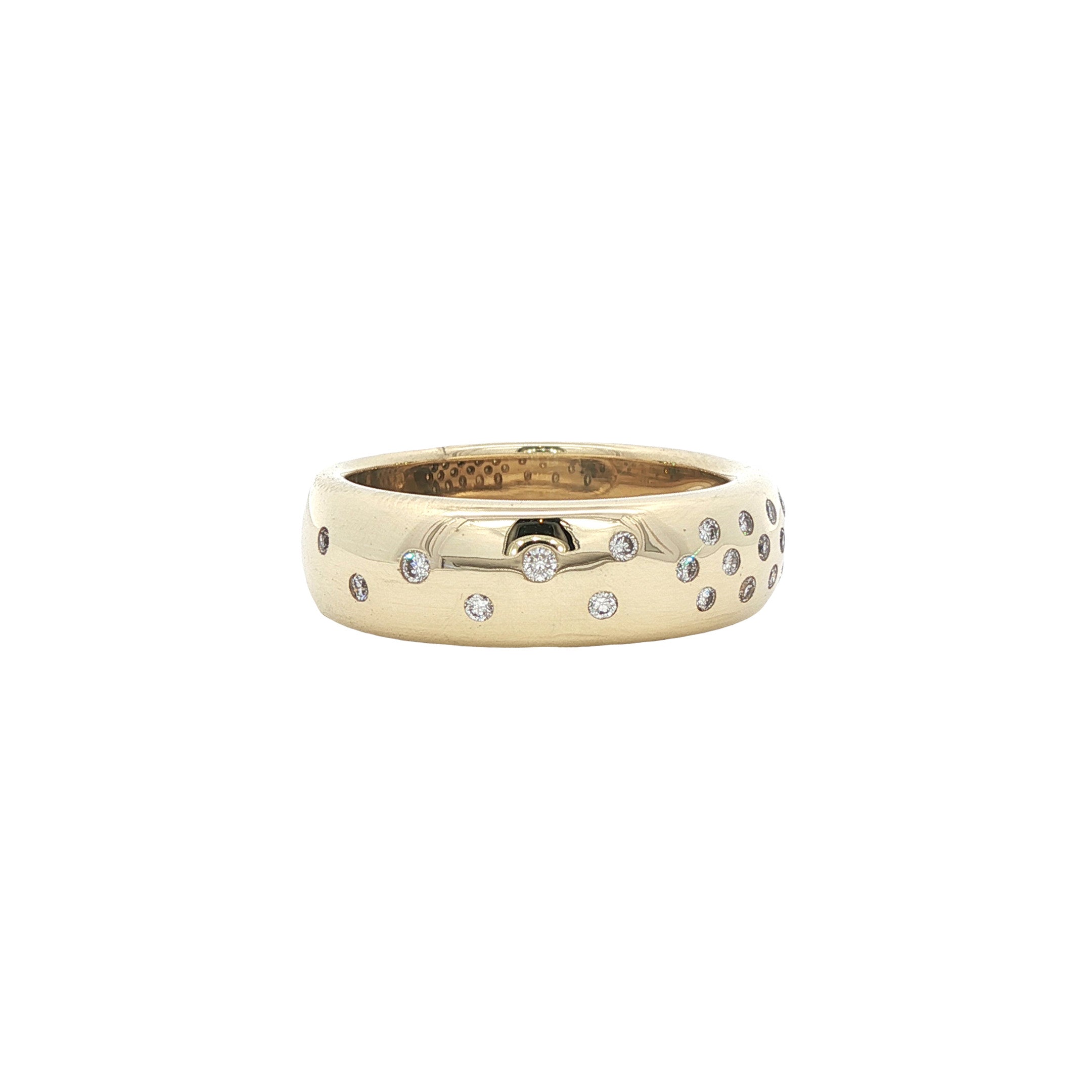 Gouden ring met diamant 14 karaat