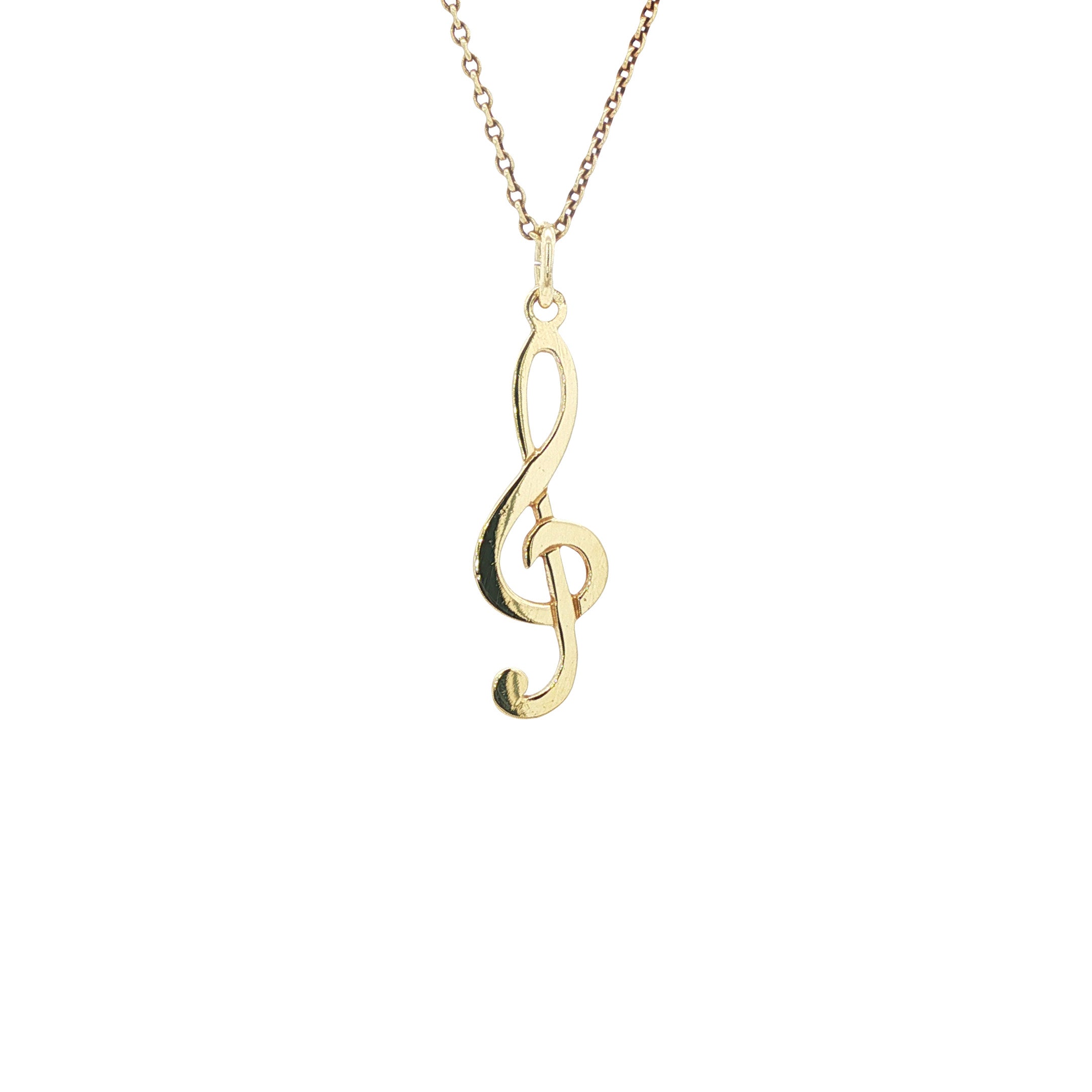 Gouden hanger muzieknoot 14 karaat