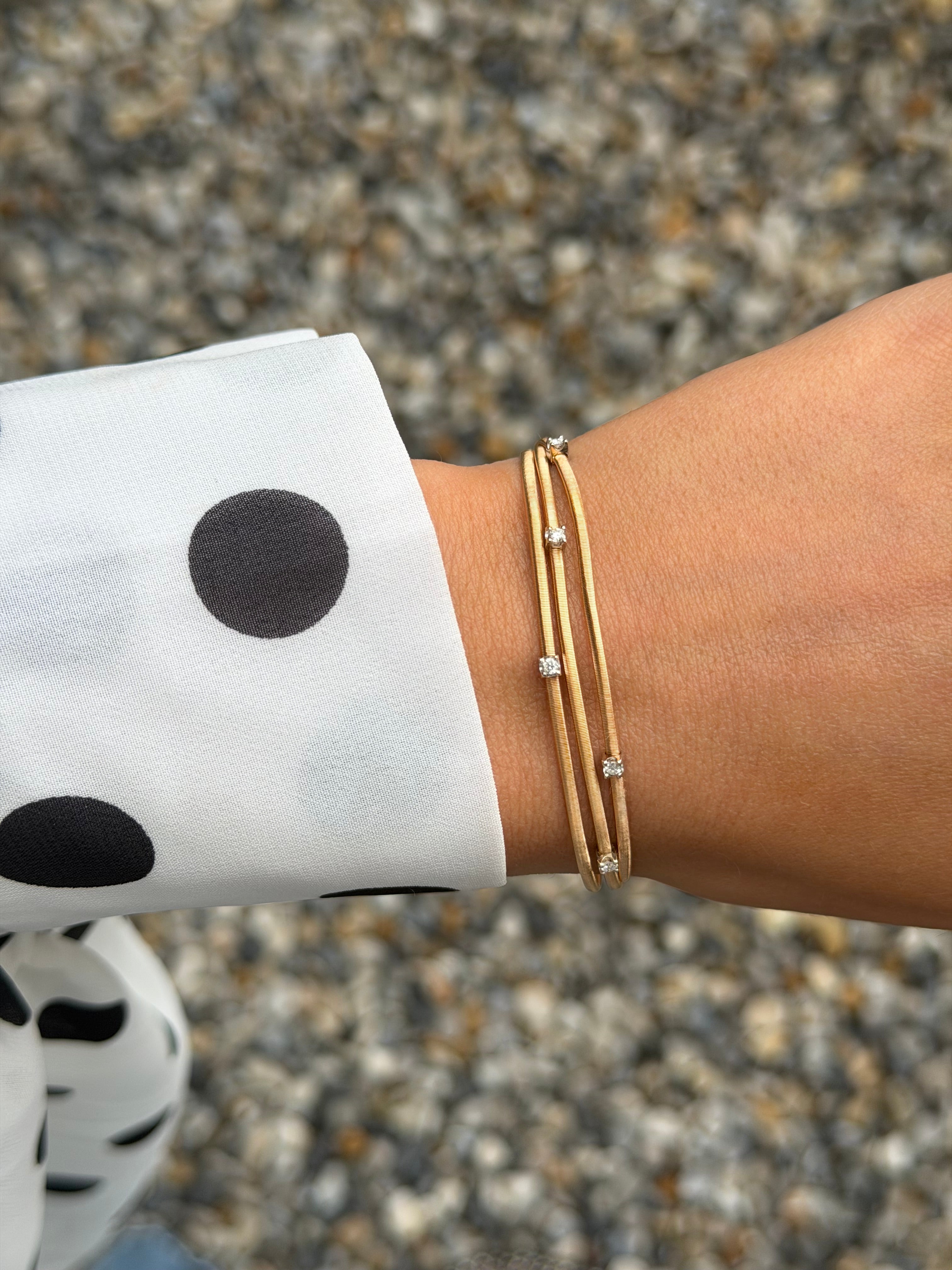 Rosegouden Marco Bicego Goa armband 18 cm 18 karaat