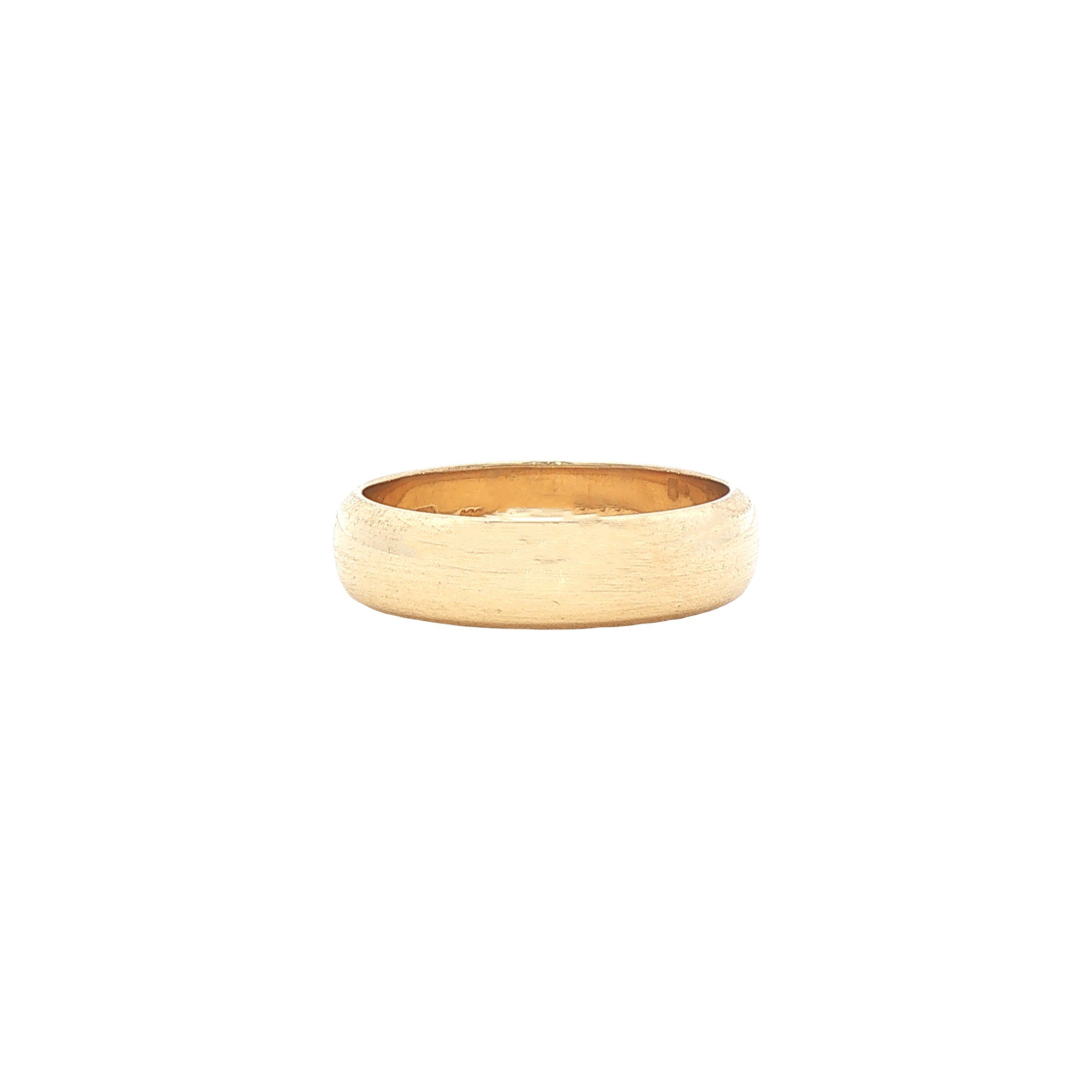 Gouden gladde ring 14 karaat