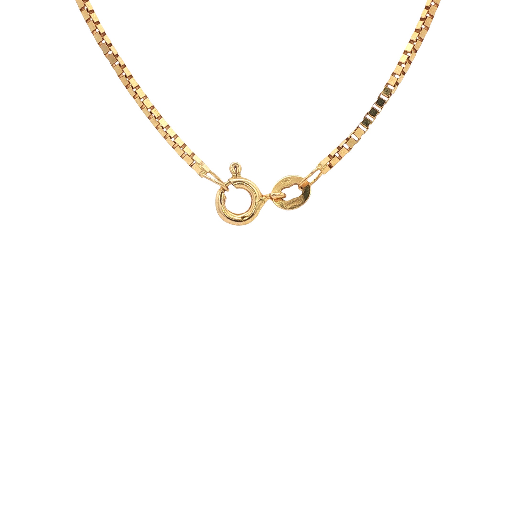 Gouden lengtecollier venetiaan 44 cm 14 karaat