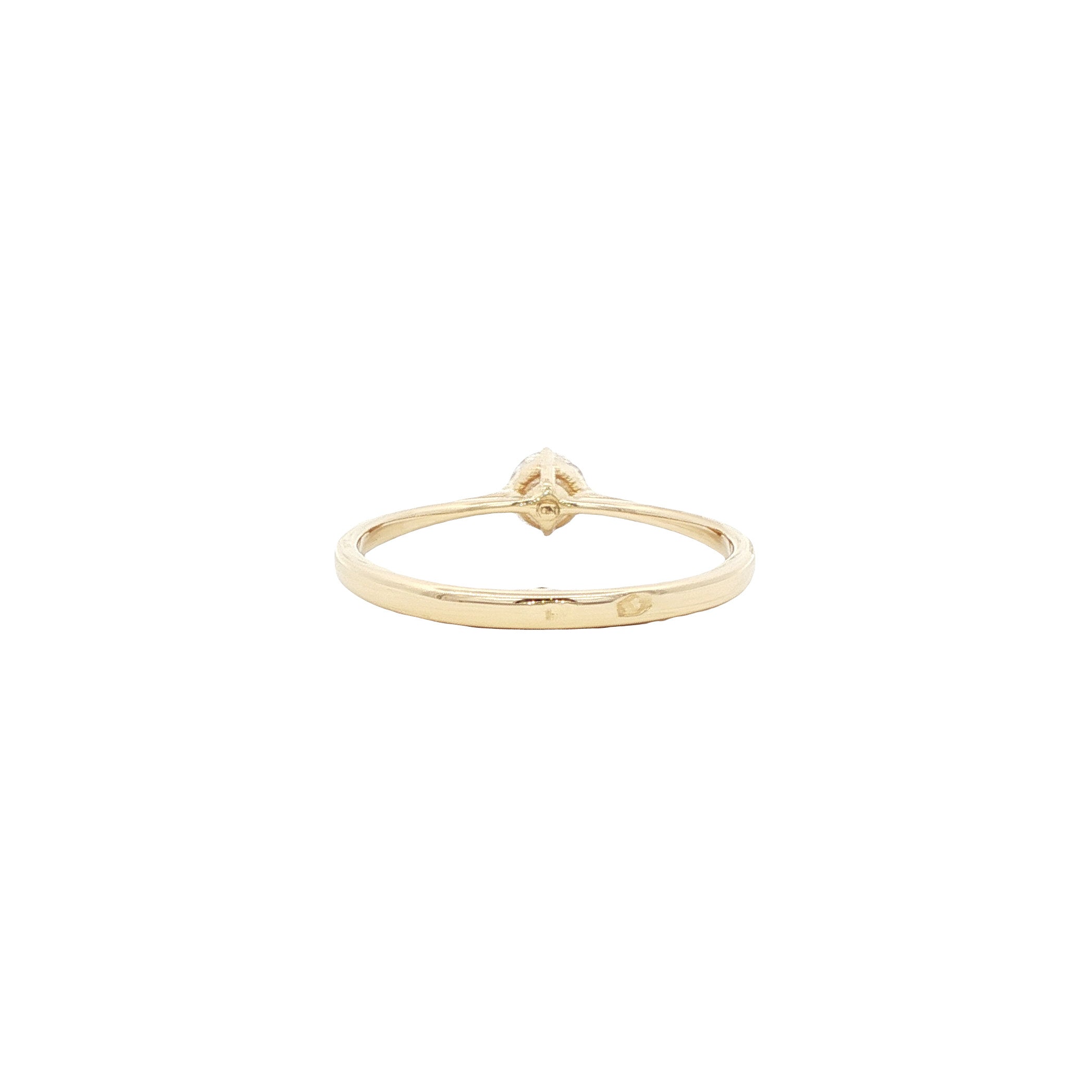 Gouden ring met diamant 14 karaat