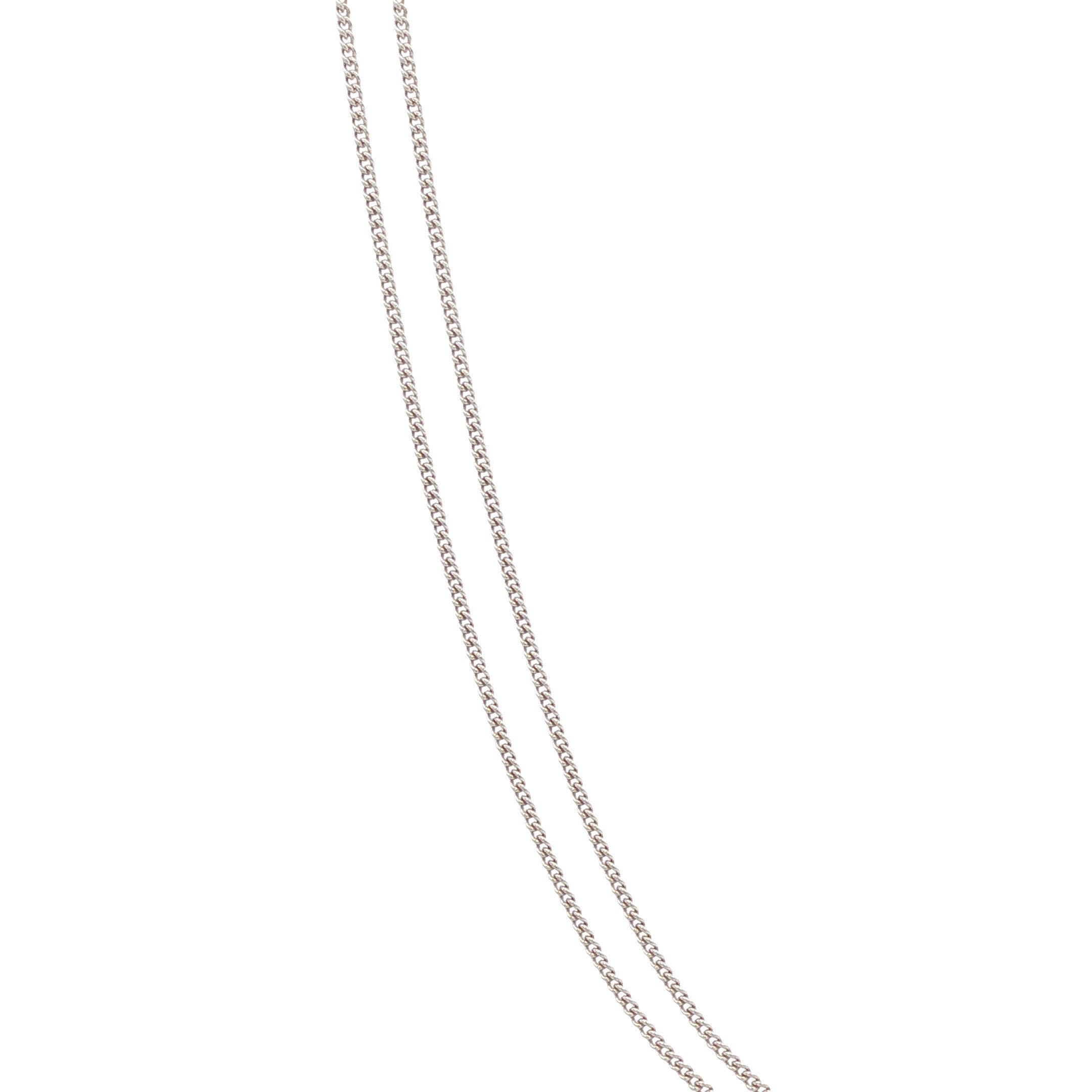 Witgouden lengtecollier gourmet 39 cm 18 karaat