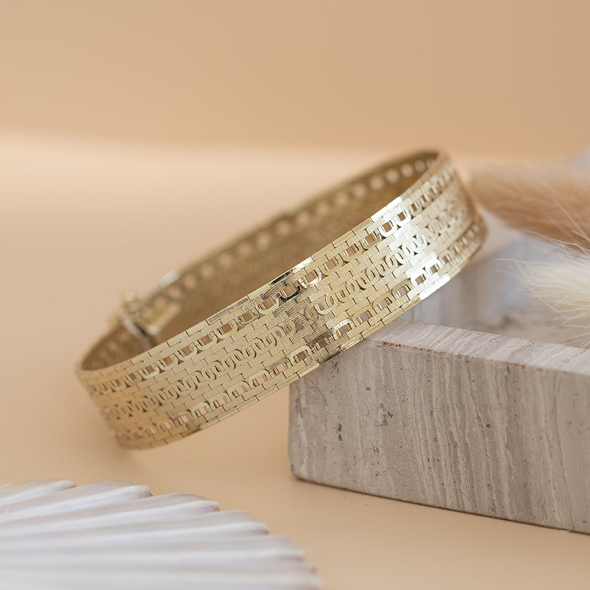 Gouden armband 19 cm 14 karaat