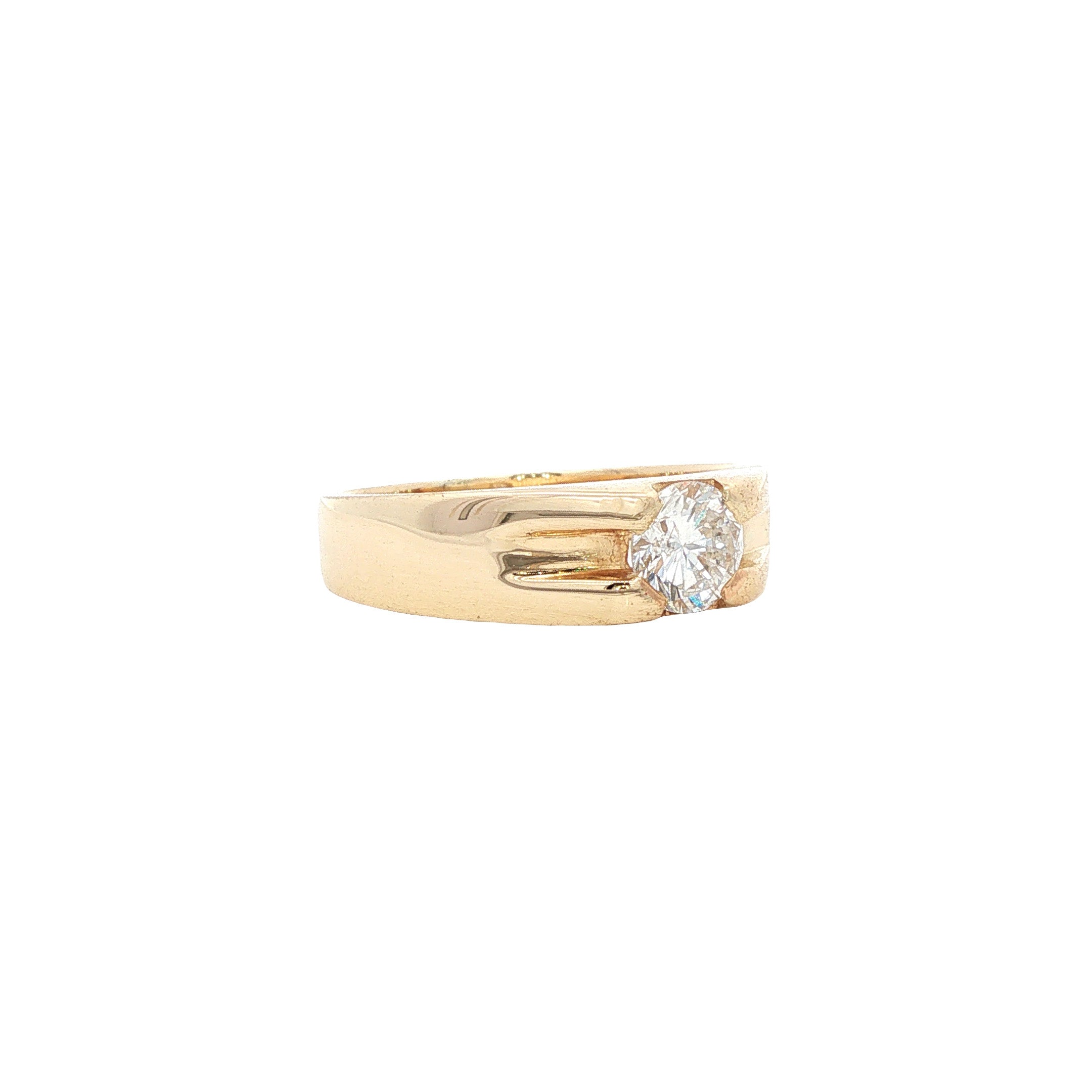 Gouden ring met diamant 14 karaat