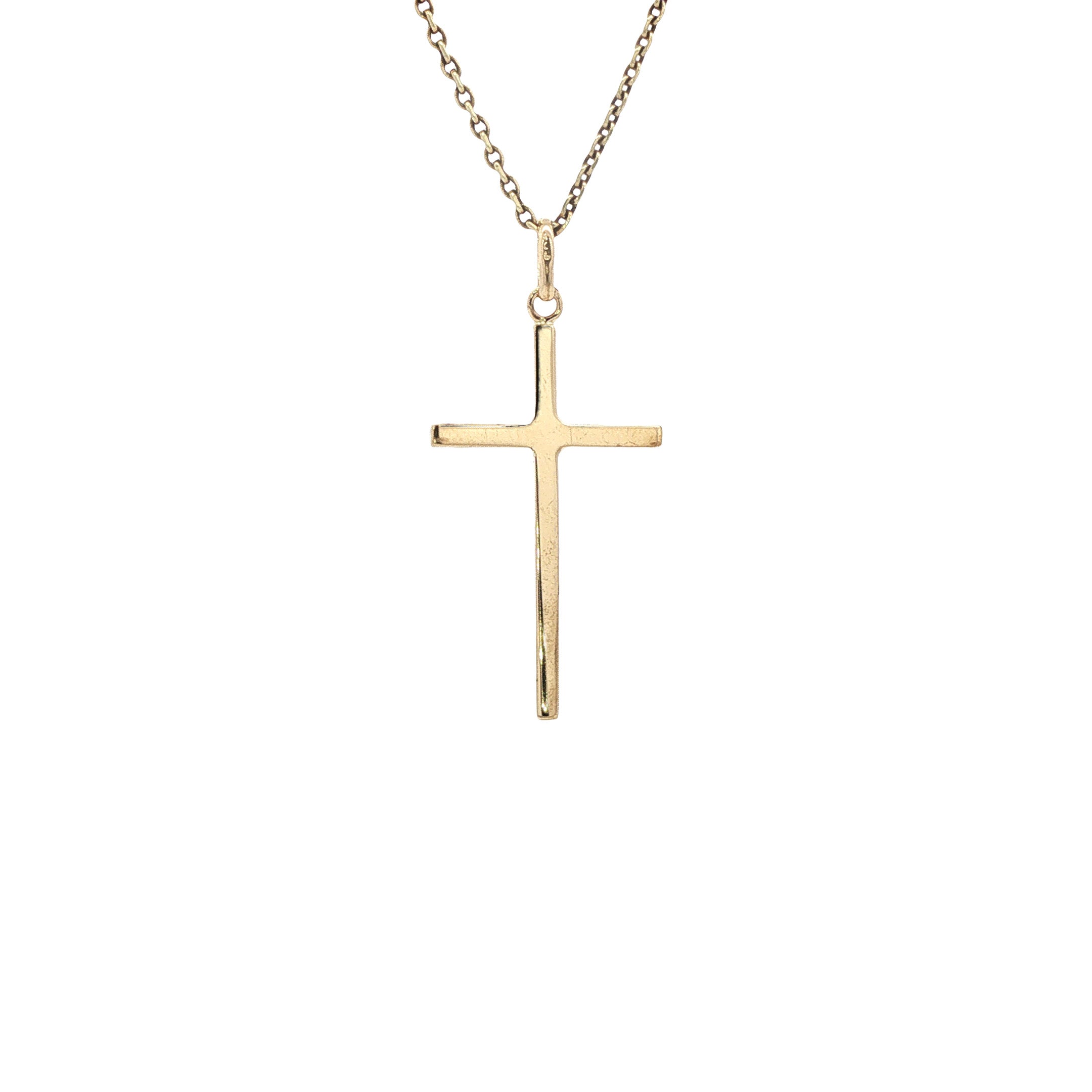 Gouden kruis hanger 14 karaat