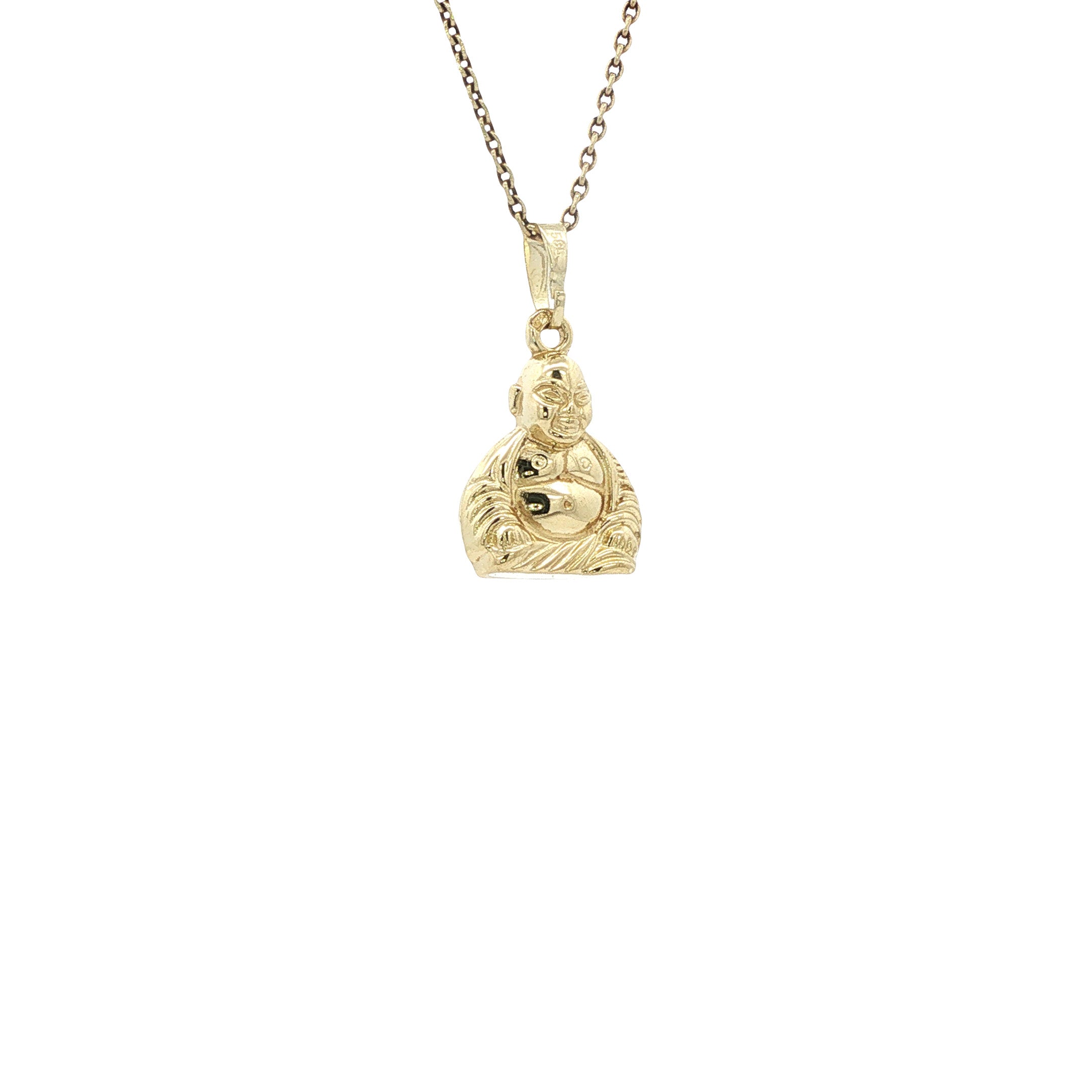 Gouden hanger buddha 14 karaat