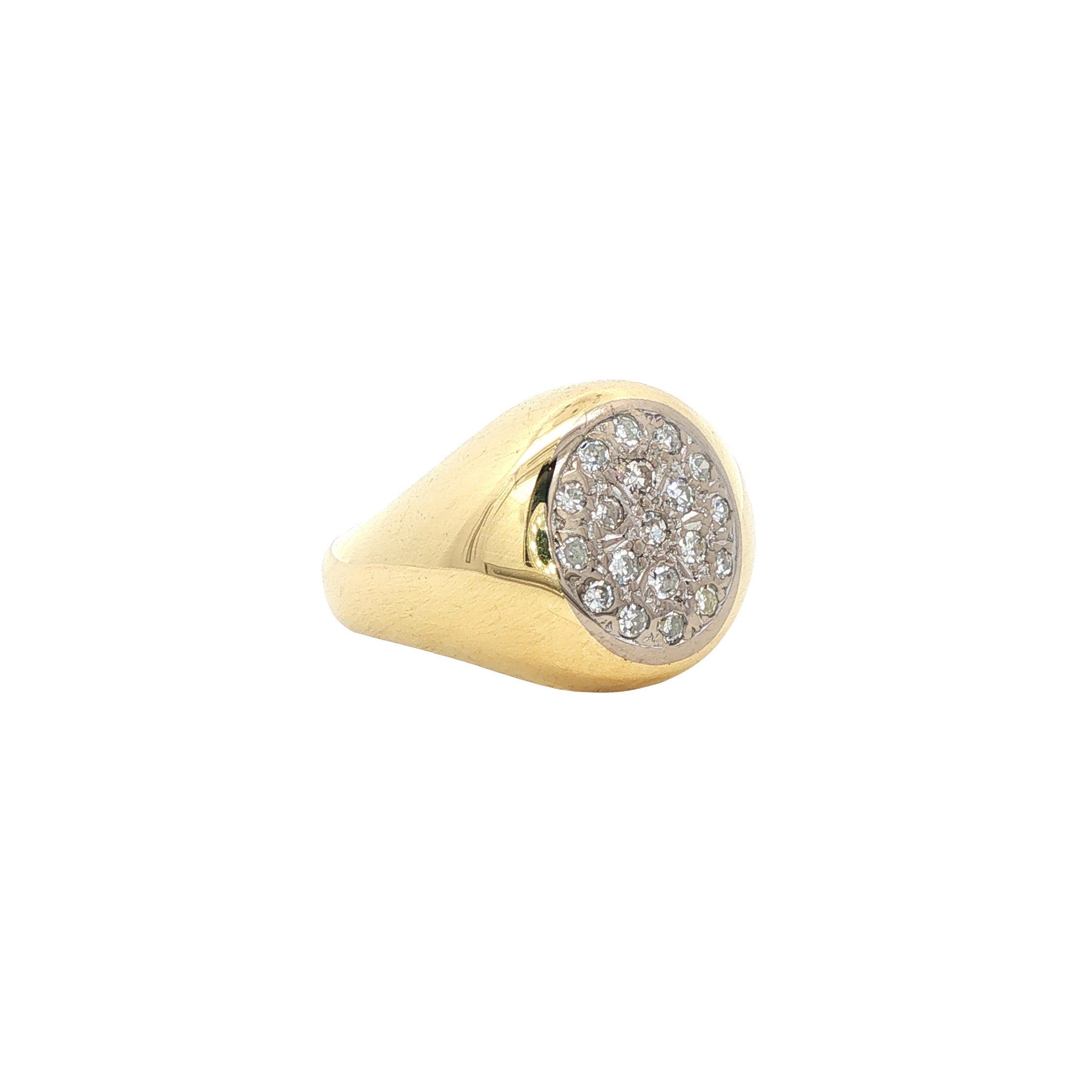 Gouden ring met diamant 18 karaat
