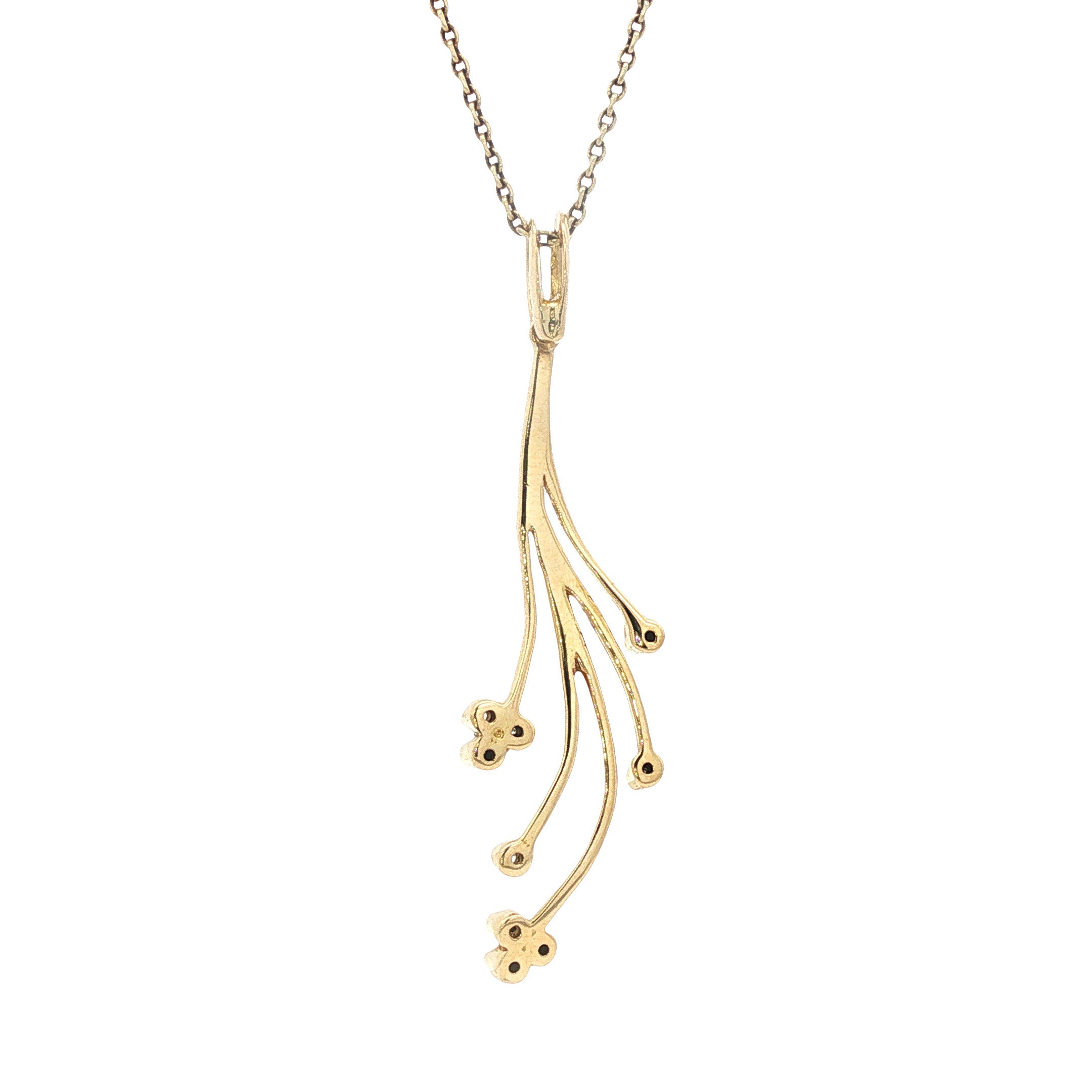 Gouden hanger met zirkonia 18 karaat