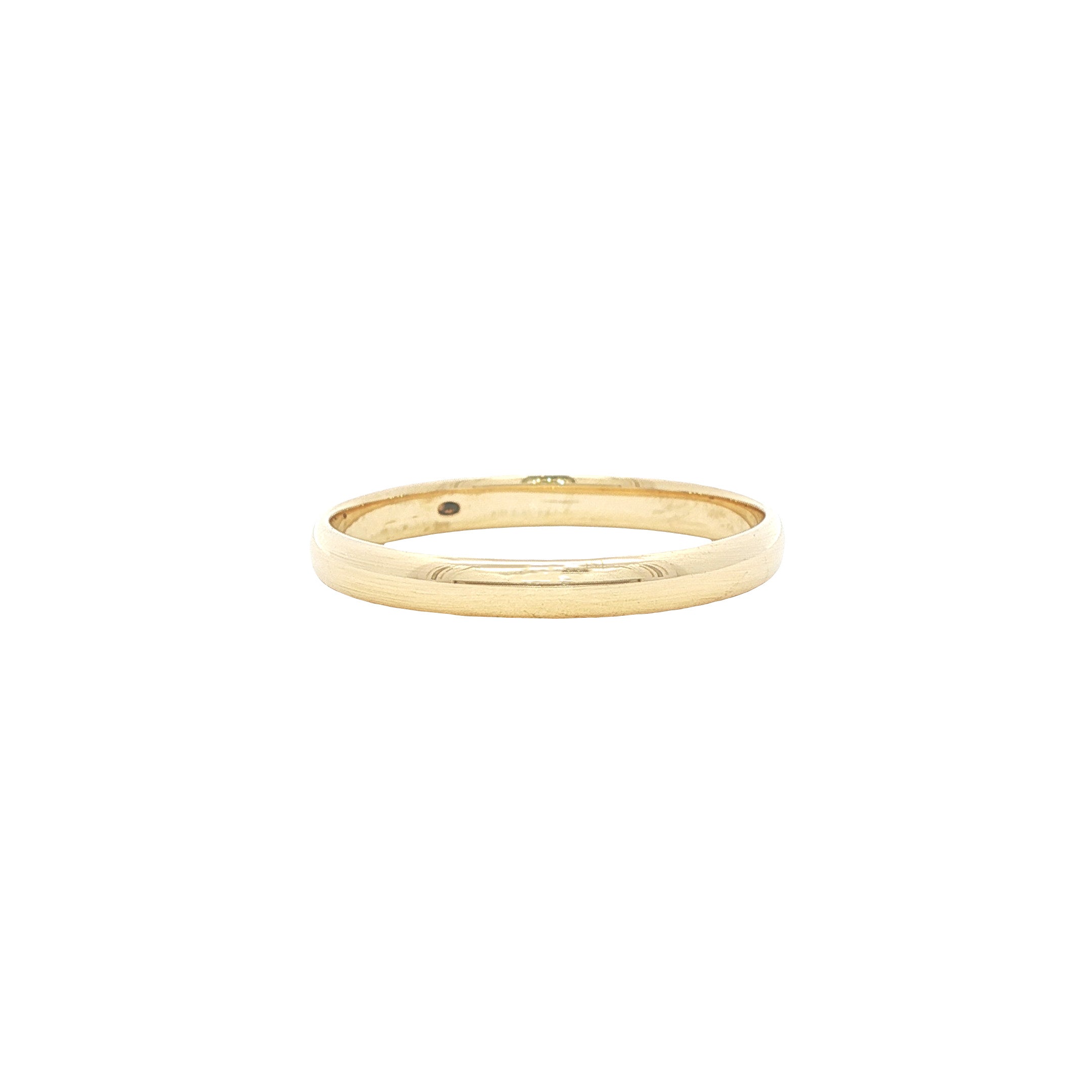 Gouden gladde ring 14 karaat