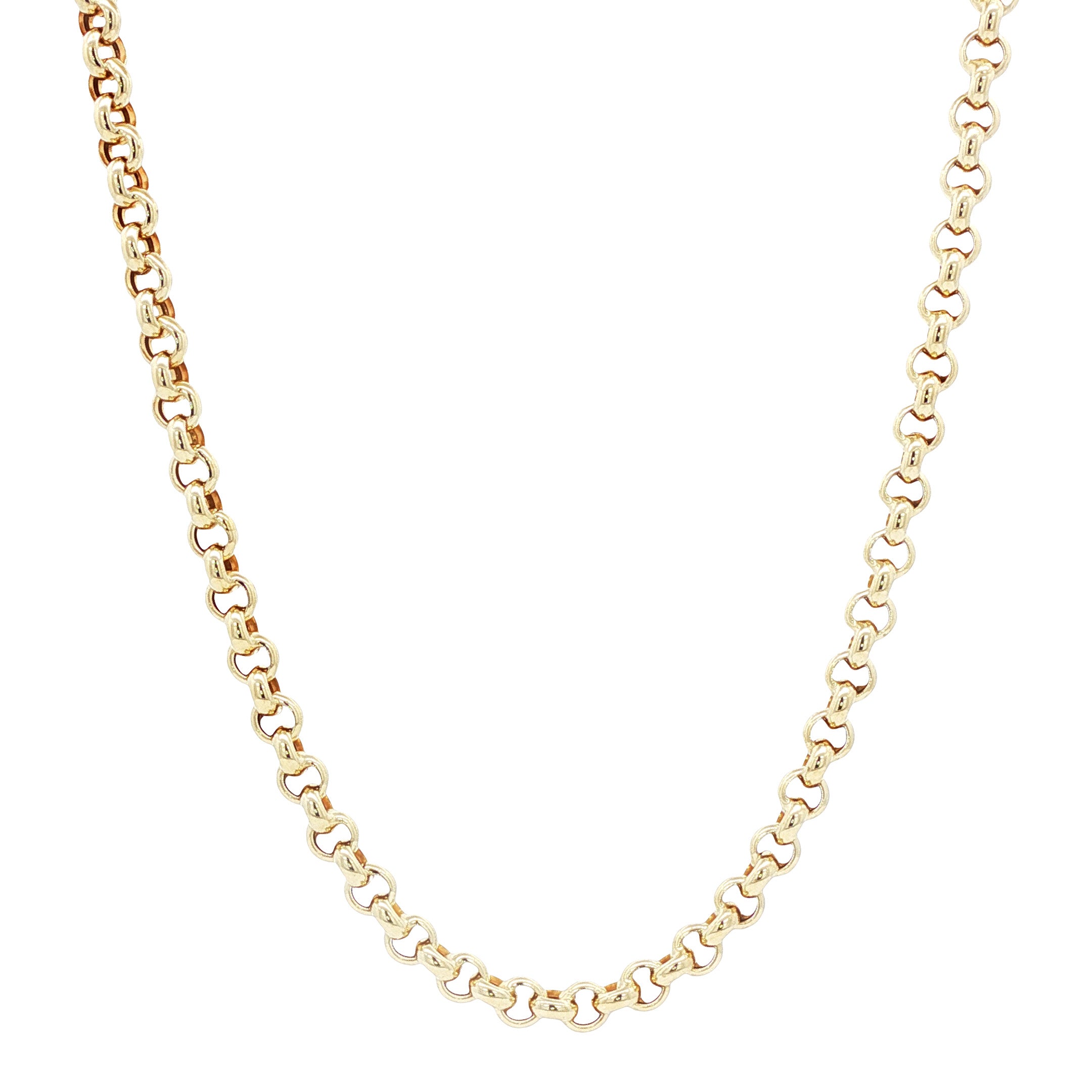 Gouden jasseron collier 60.5 cm 14 karaat