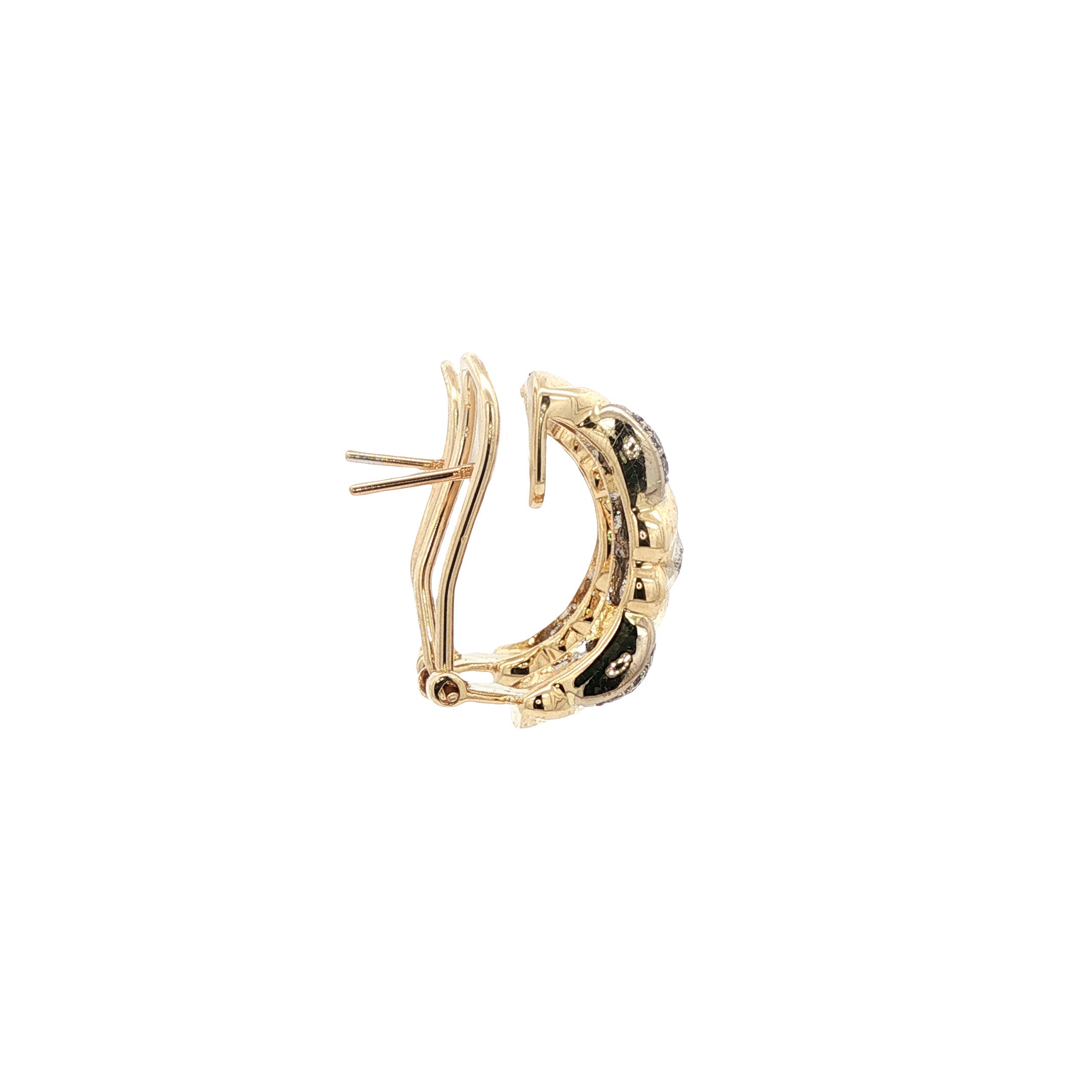 18-karat gold diamond stud earrings