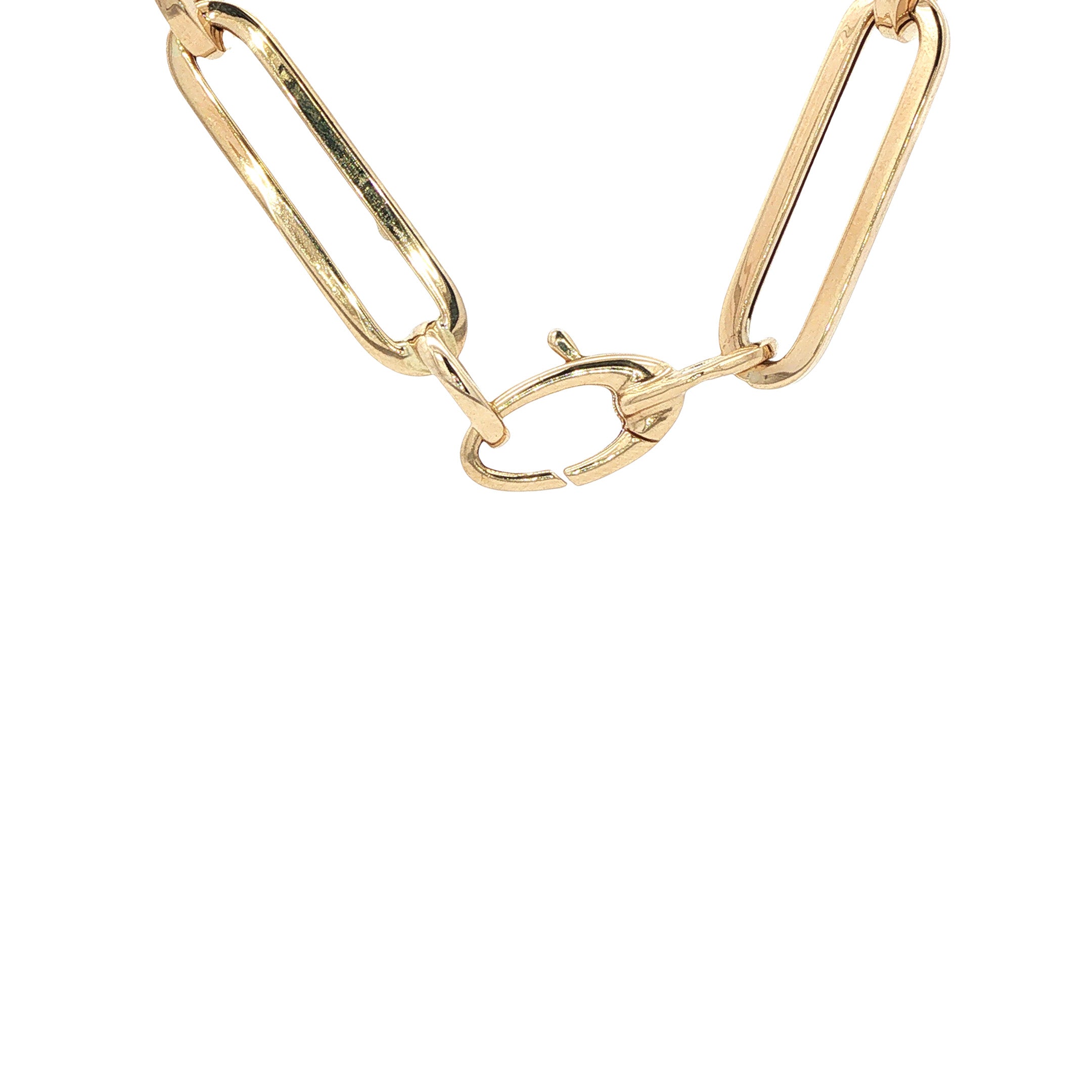 Gouden anker collier 50 cm 14 karaat
