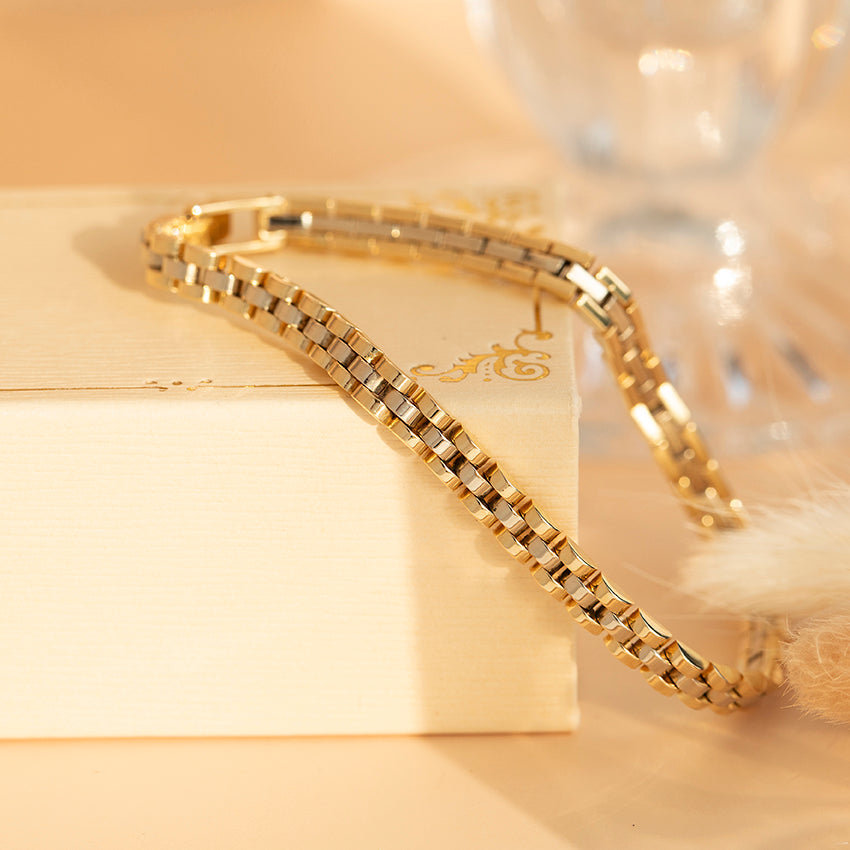 Gouden rolex armband met diamant 18 karaat