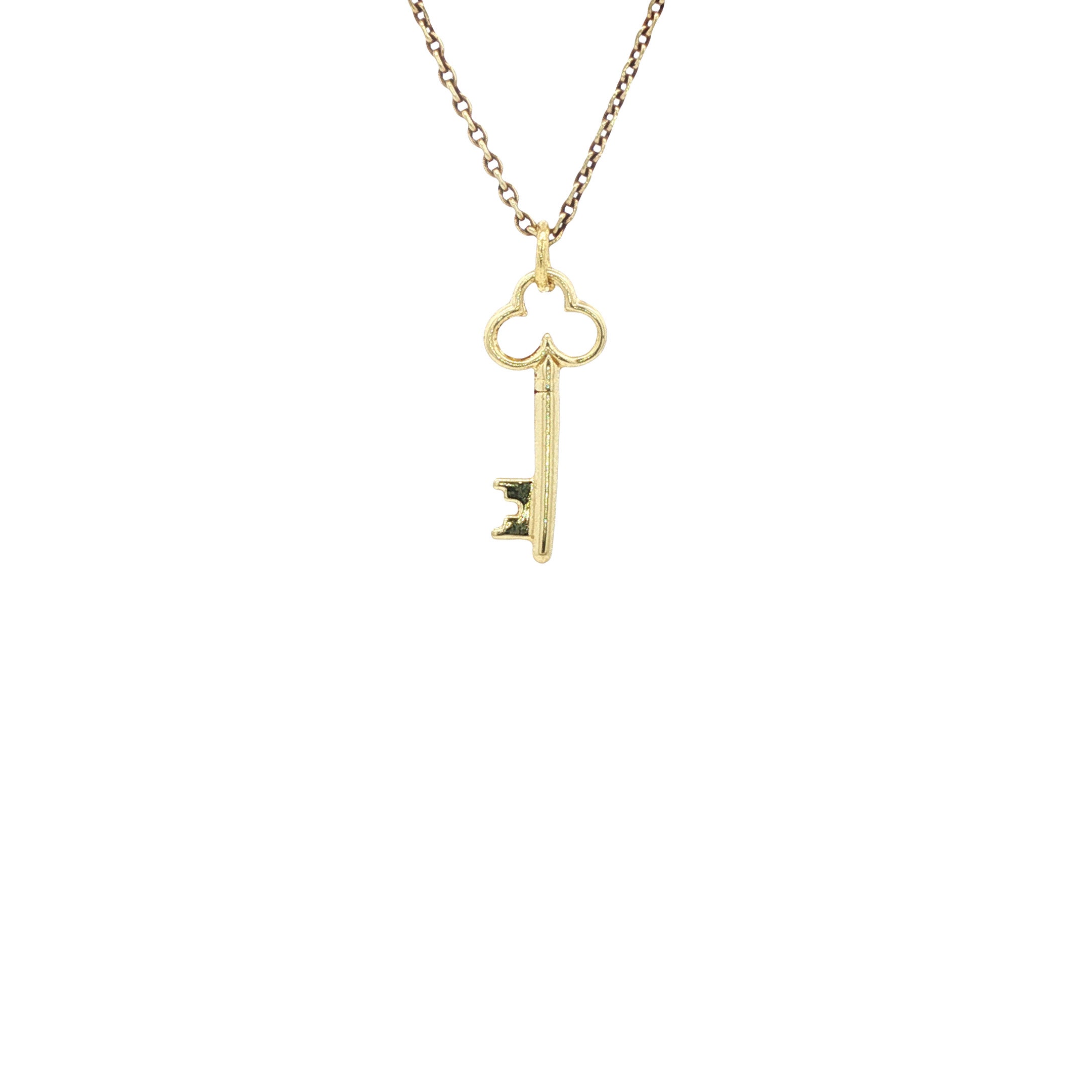 Gouden hanger sleutel 14 karaat