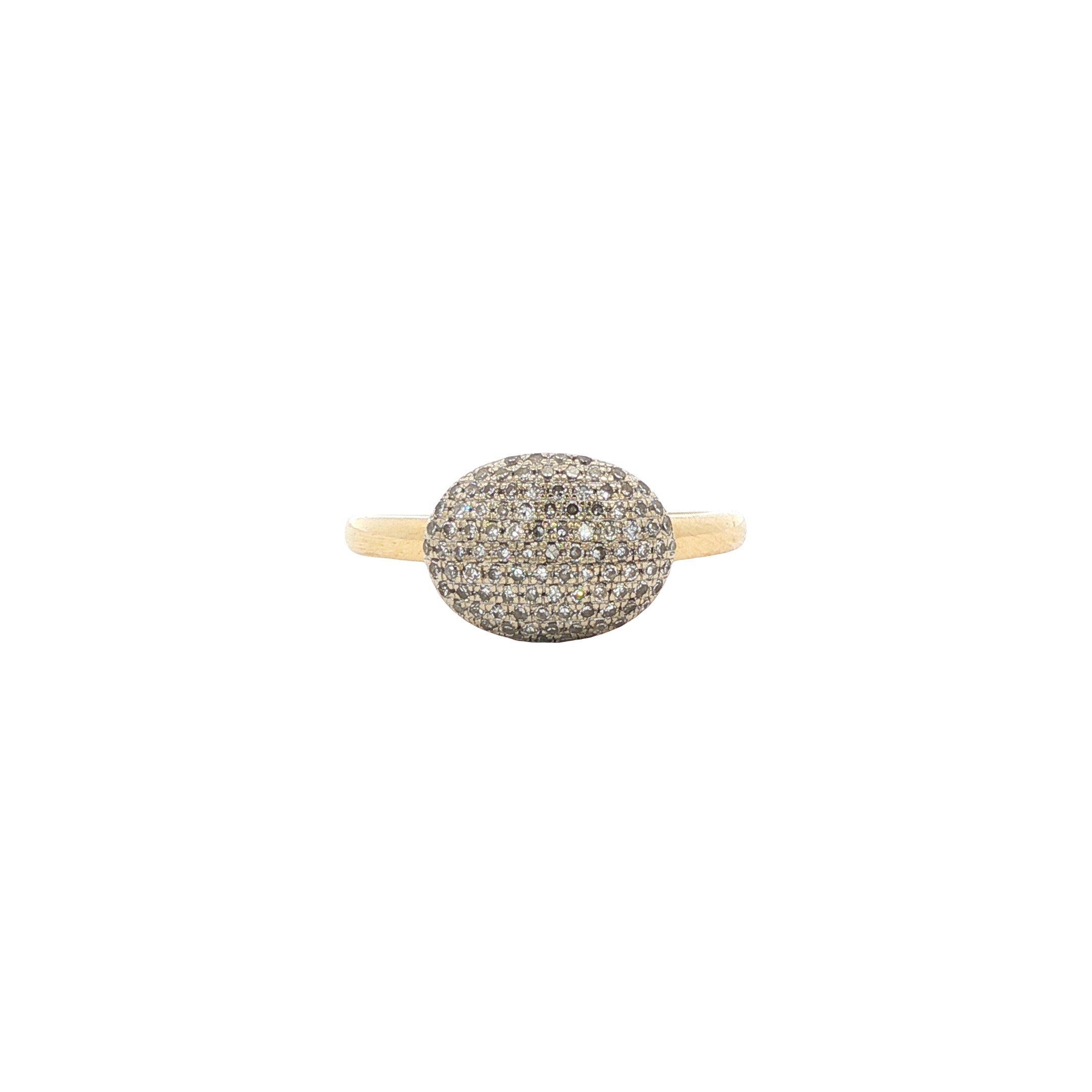 Gouden ring met diamant 14 karaat