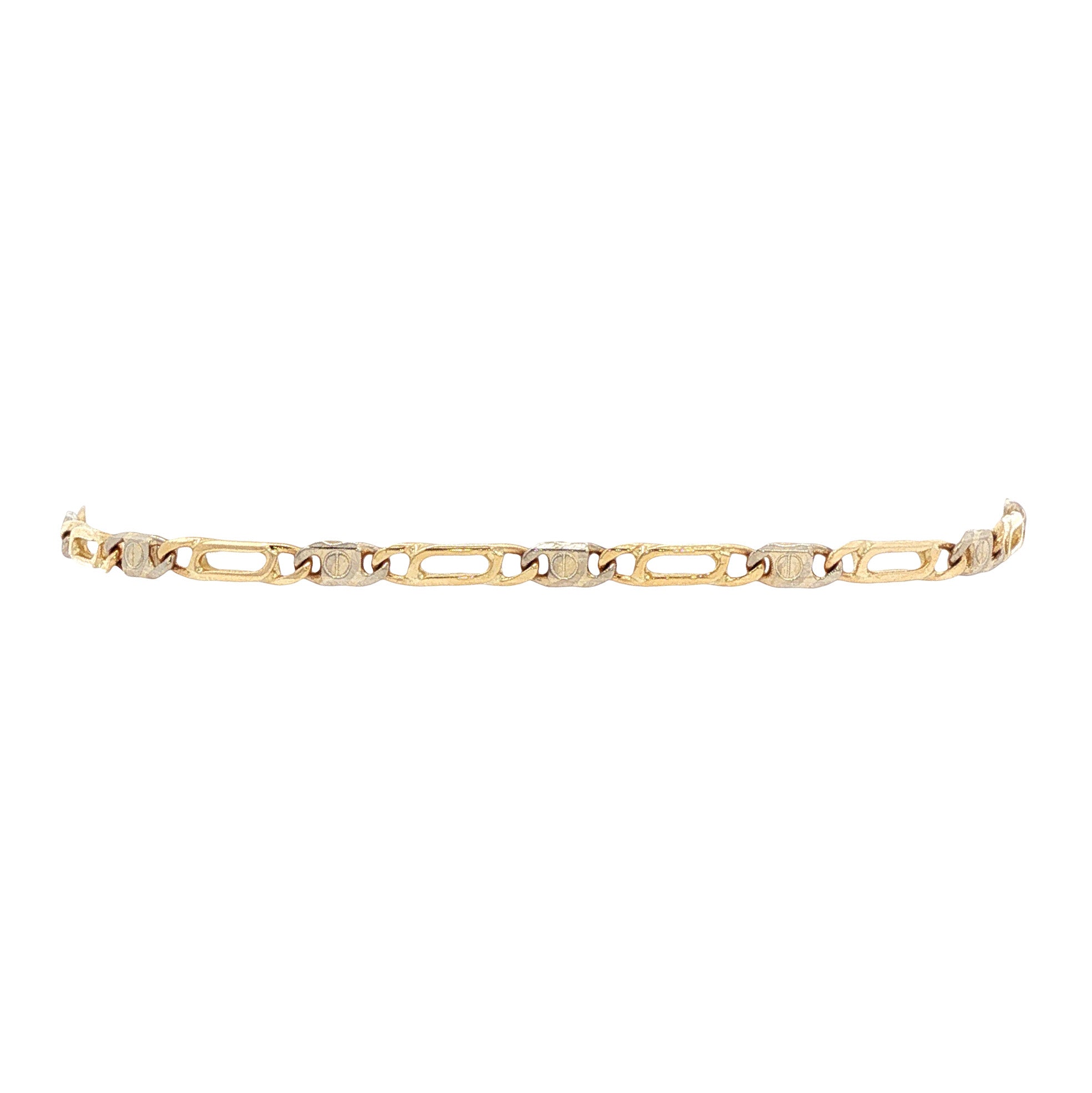 Gouden valkenoog armband 19 cm 14 karaat
