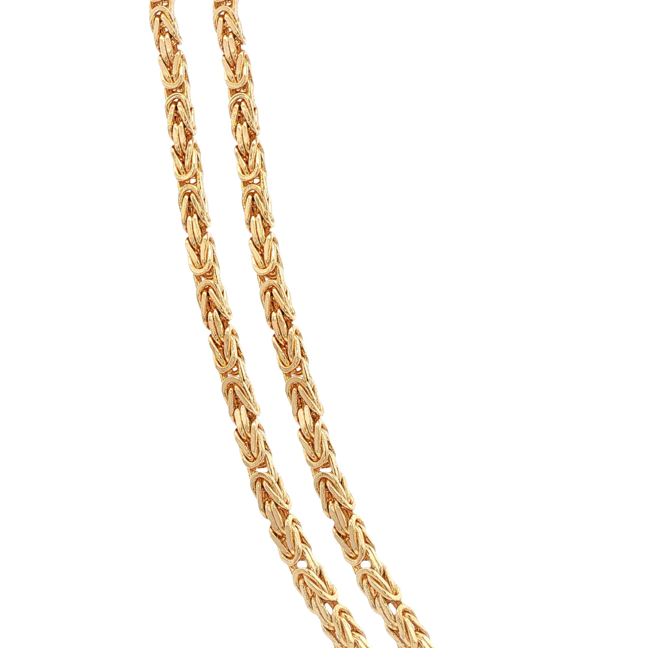 Gouden konings collier 50 cm 14 karaat