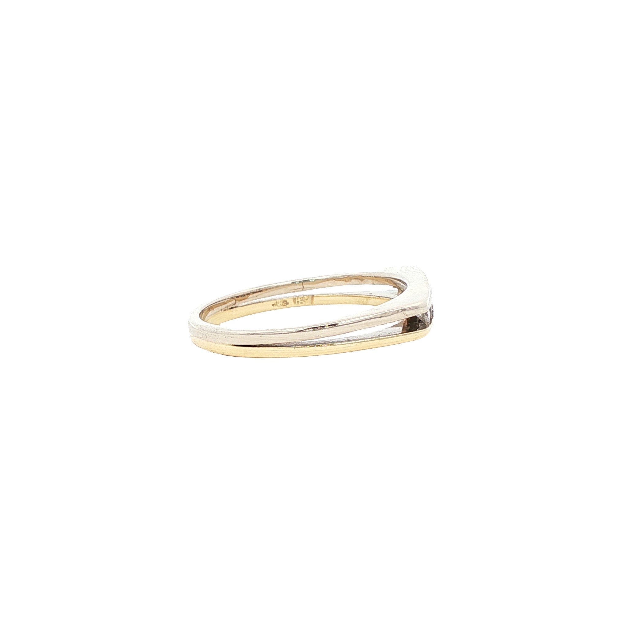 Gouden ring met diamant 14 karaat