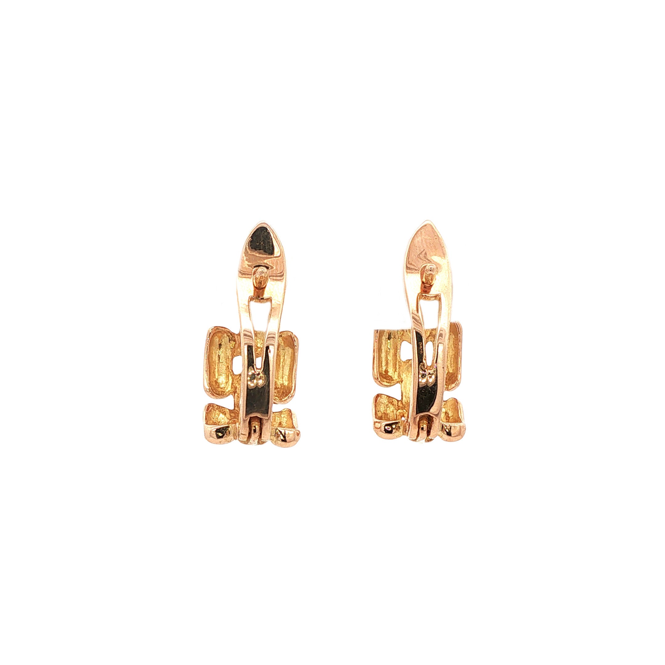 Rosegouden oorsieraden 18 karaat