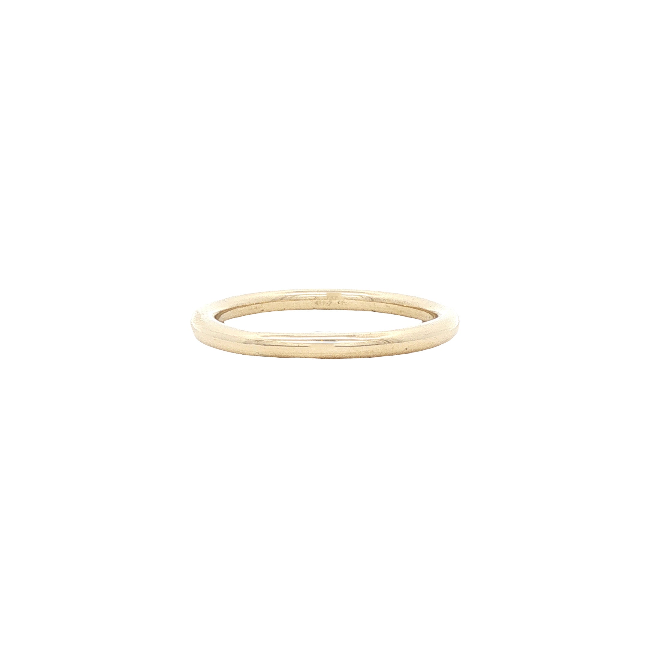 Gouden gladde ring 14 karaat