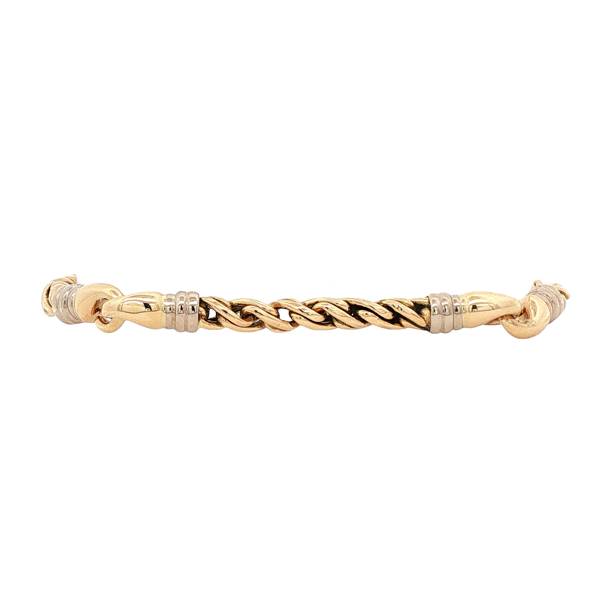 Gouden fantasie armband 19.5 cm 14 karaat