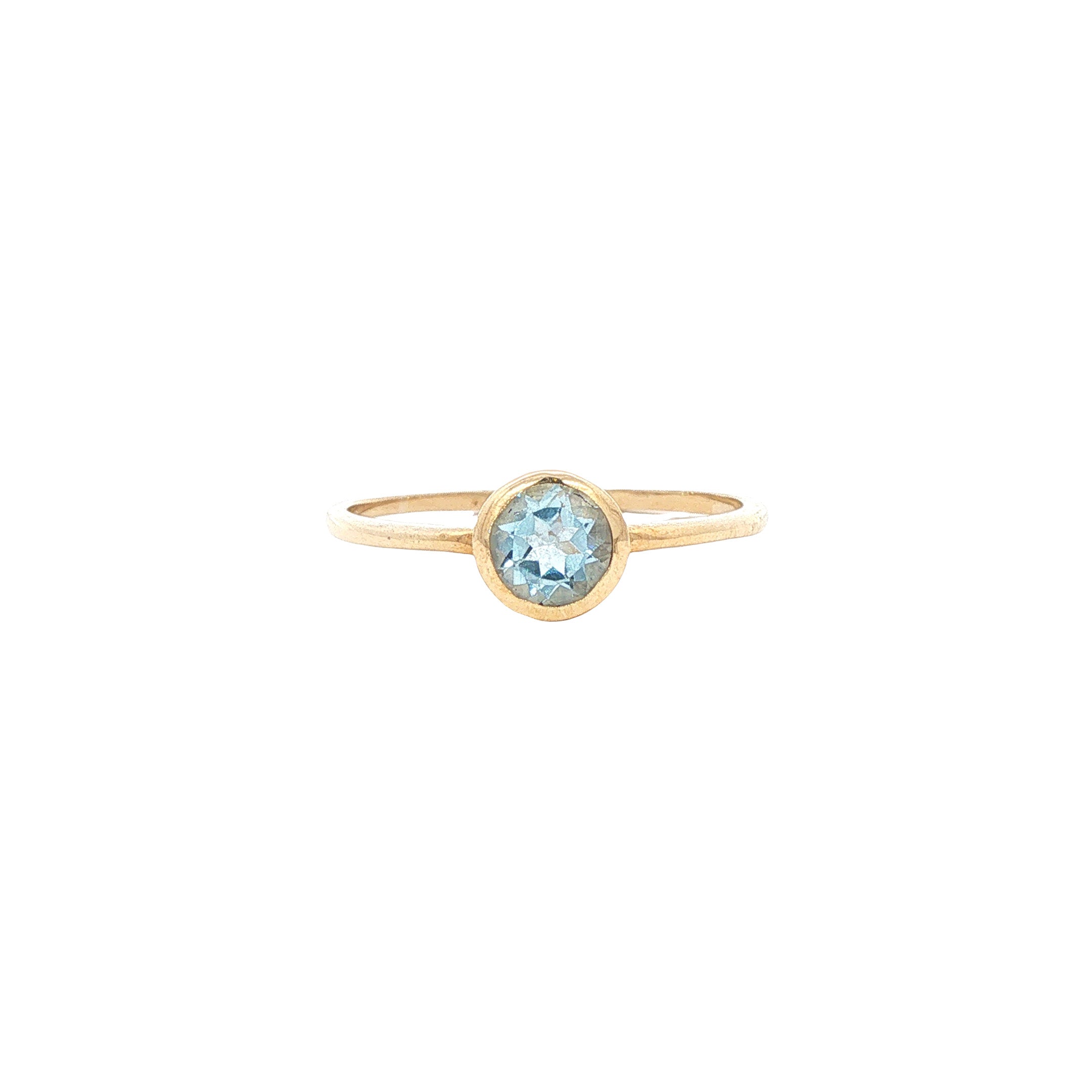 Ring met topaas 9 karaat* Nieuw
