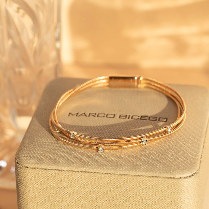 Rosegouden Marco Bicego Goa armband 18 cm 18 karaat