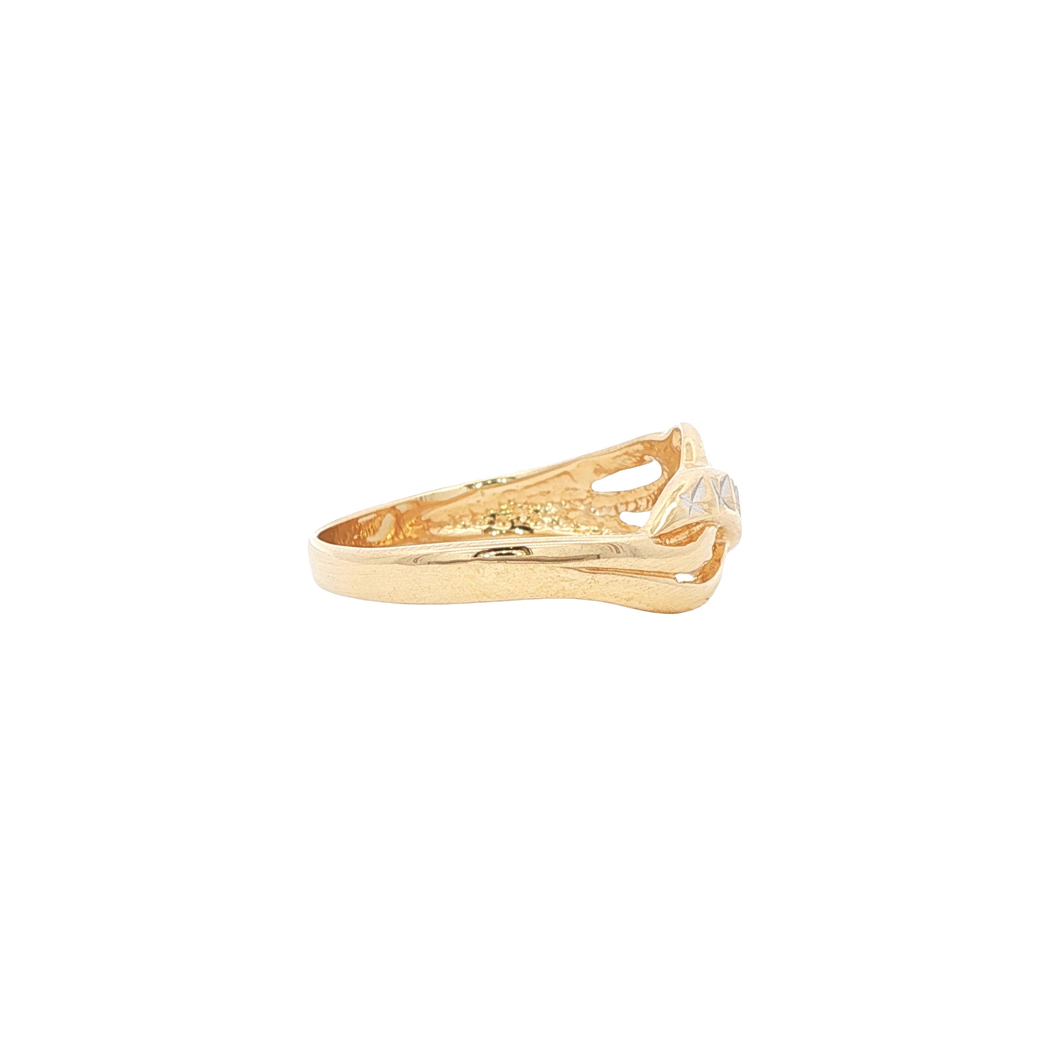 Gouden fantasie ring 14 karaat