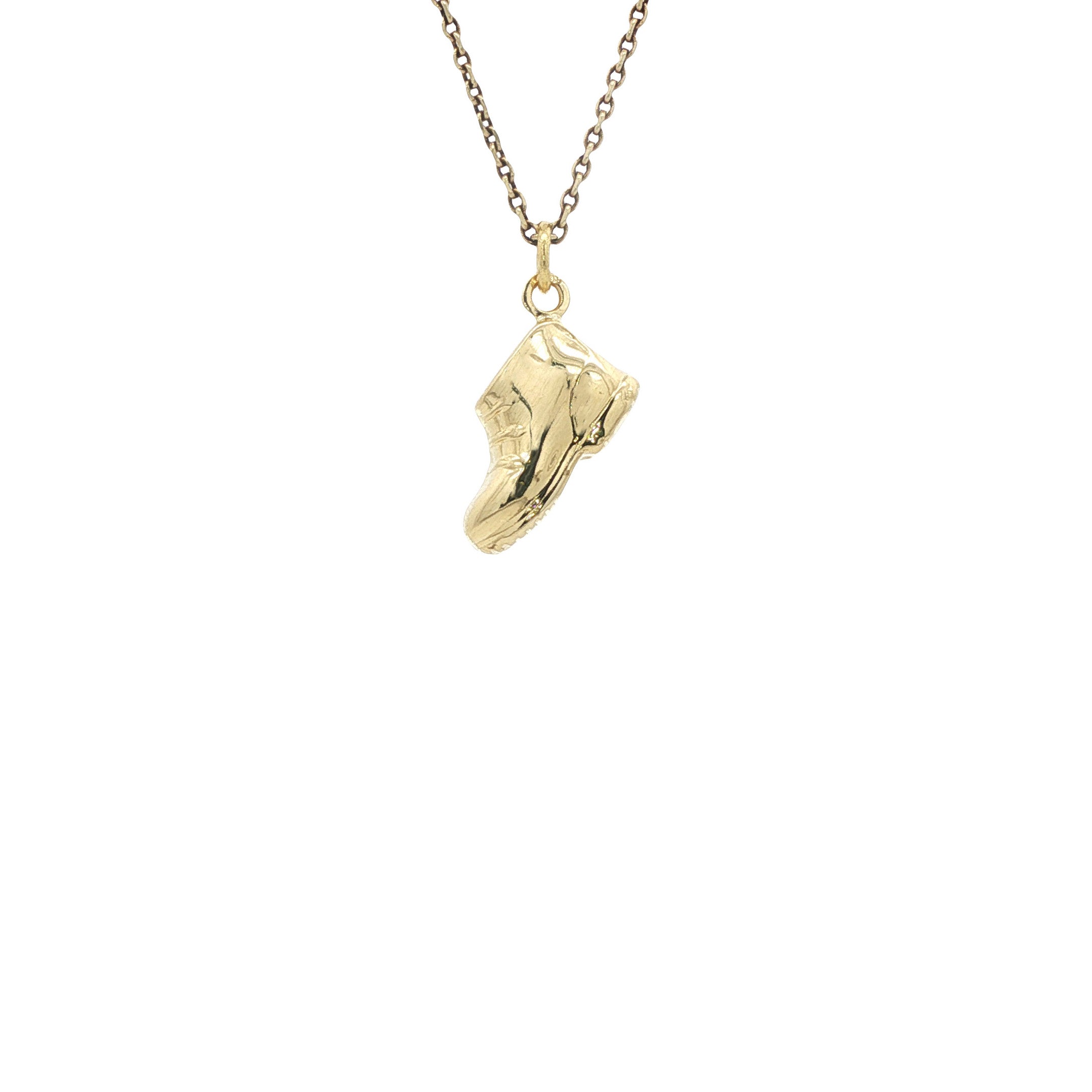 Gouden hanger schoen 14 karaat