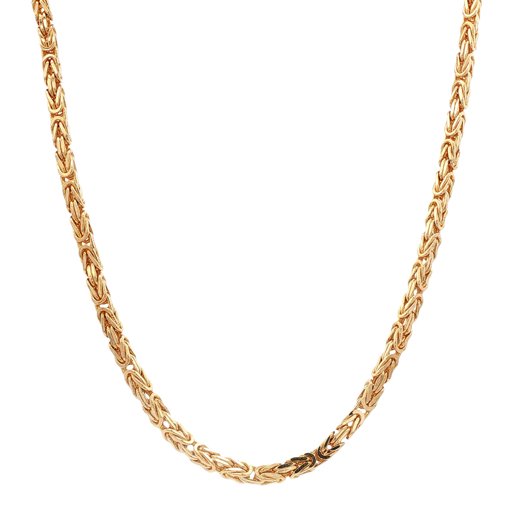 Gouden konings collier 50 cm 14 karaat