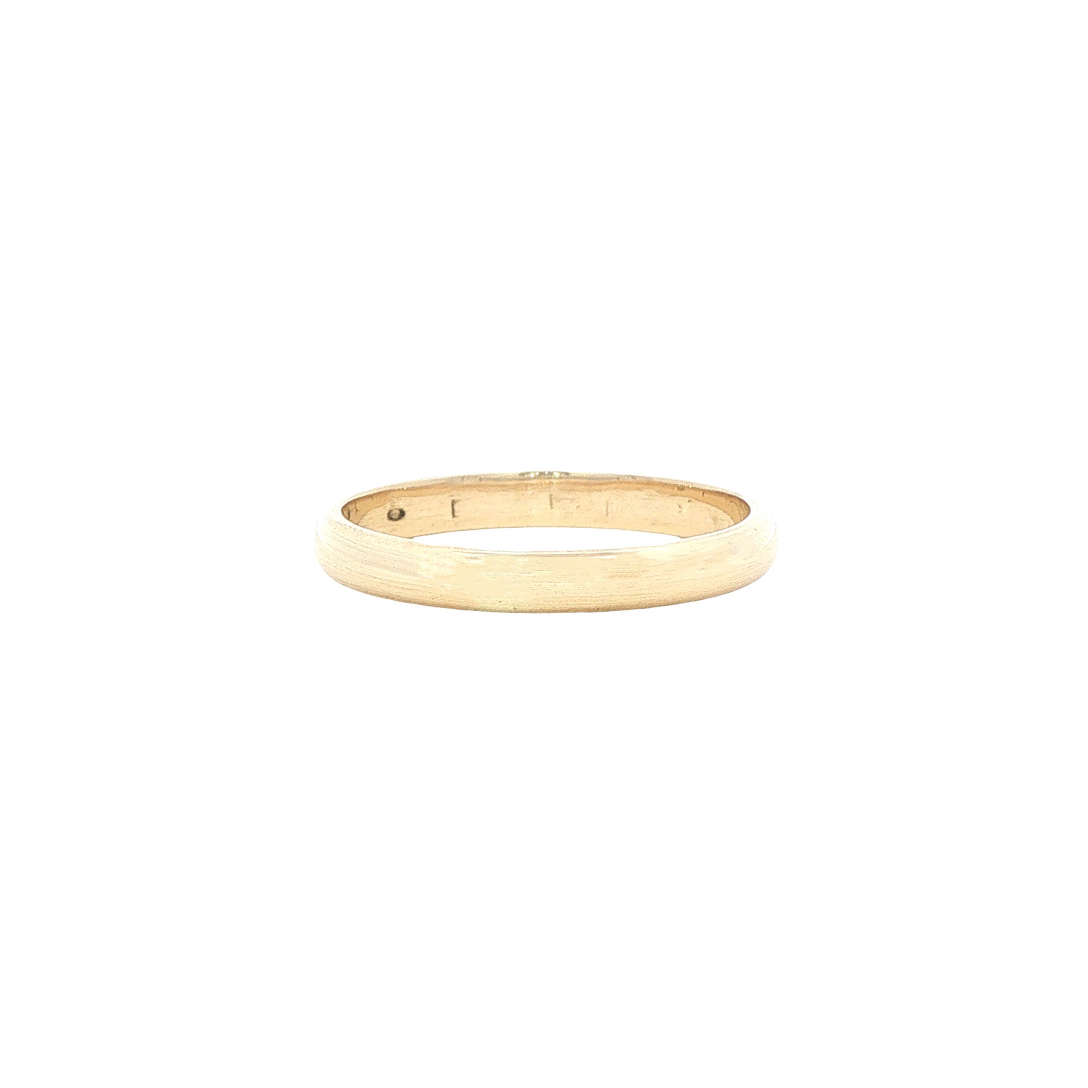 Gouden gladde ring 14 karaat
