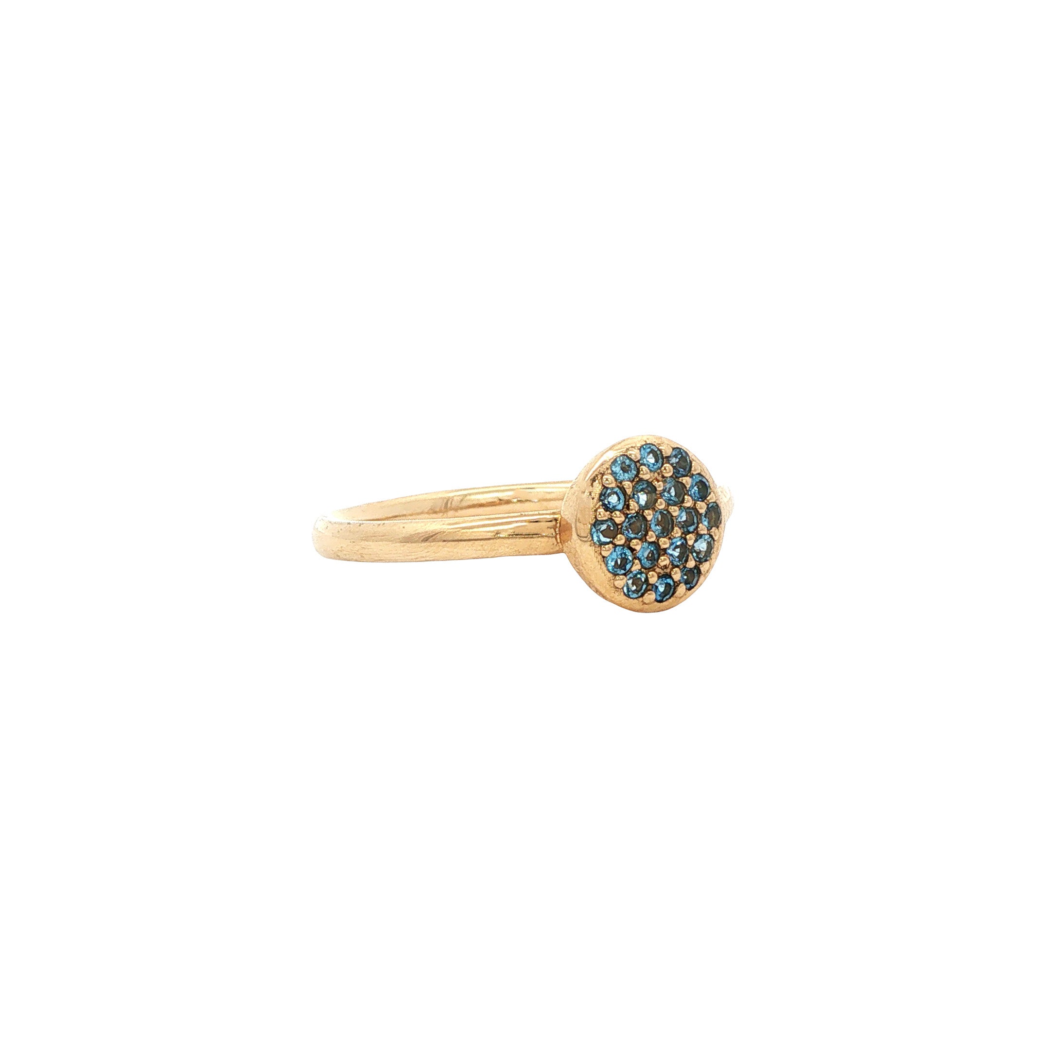 Gouden ring met topaas 14 karaat* nieuw
