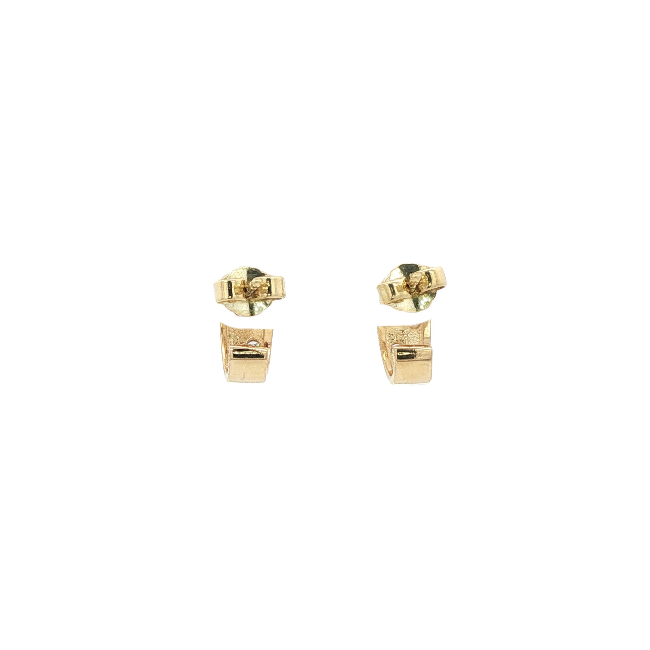 14 karat gold diamond stud earrings