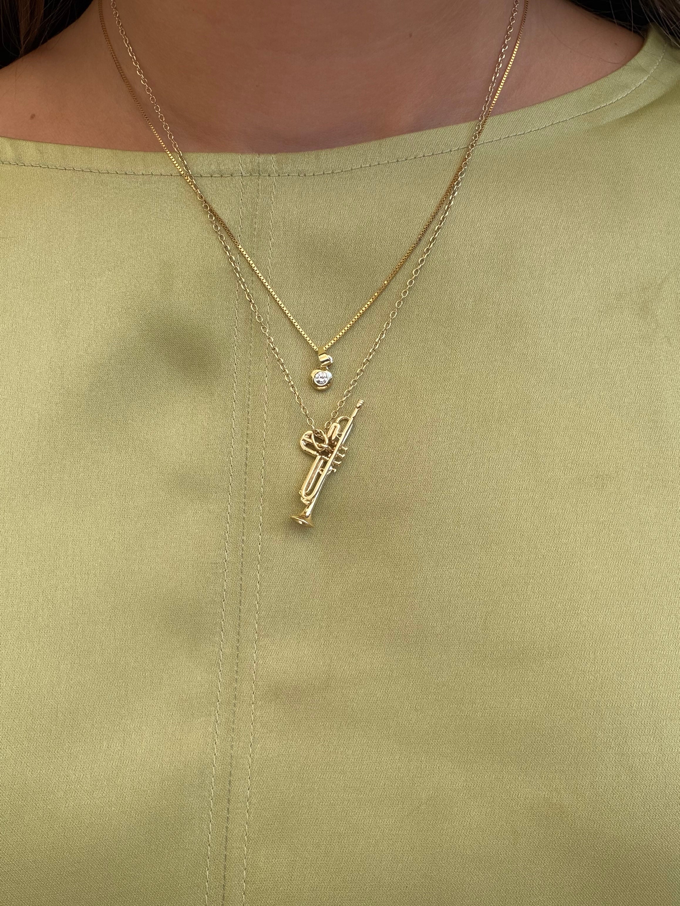 Gouden lengtecollier venetiaan 42 cm 14 karaat