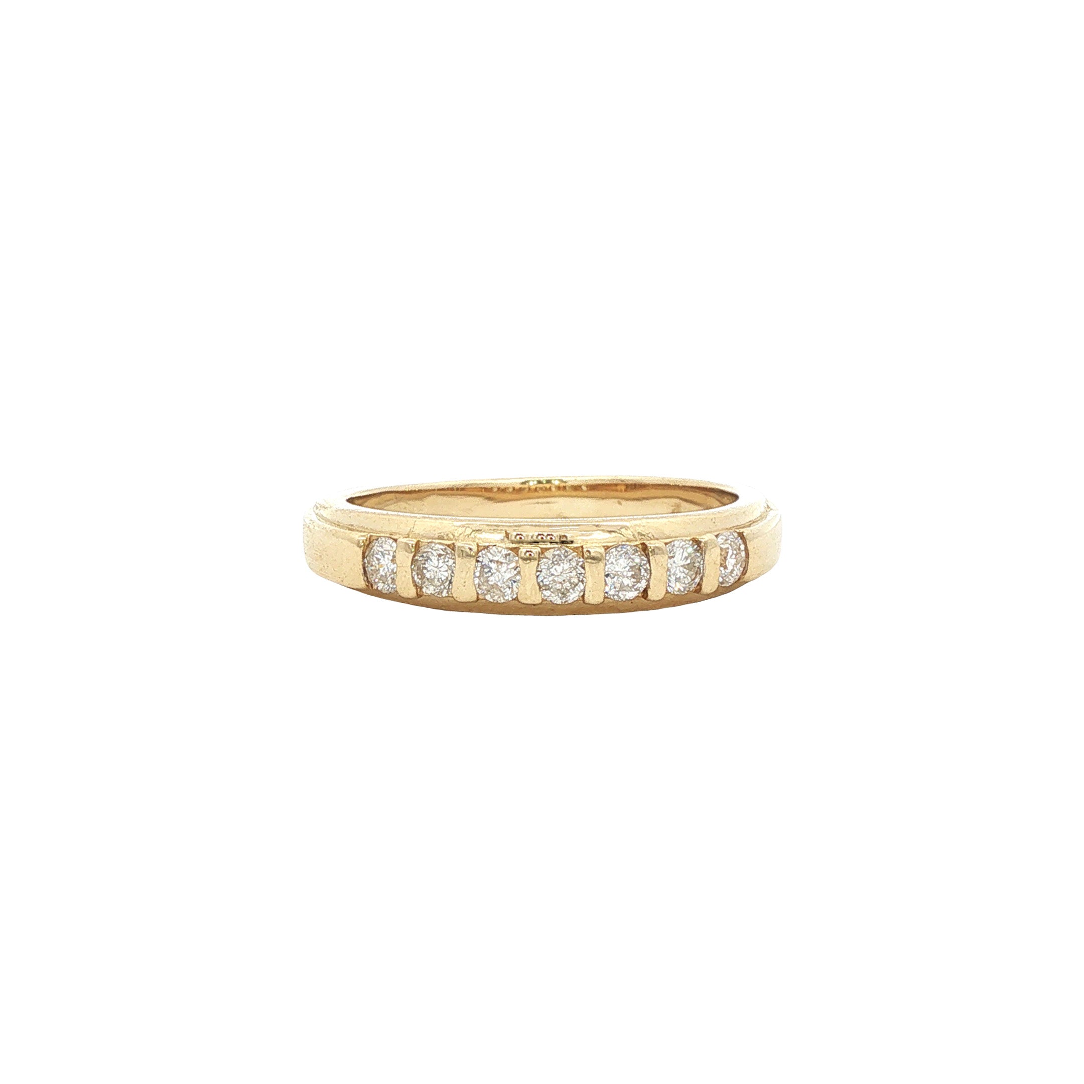 Gouden ring met diamant 14 karaat