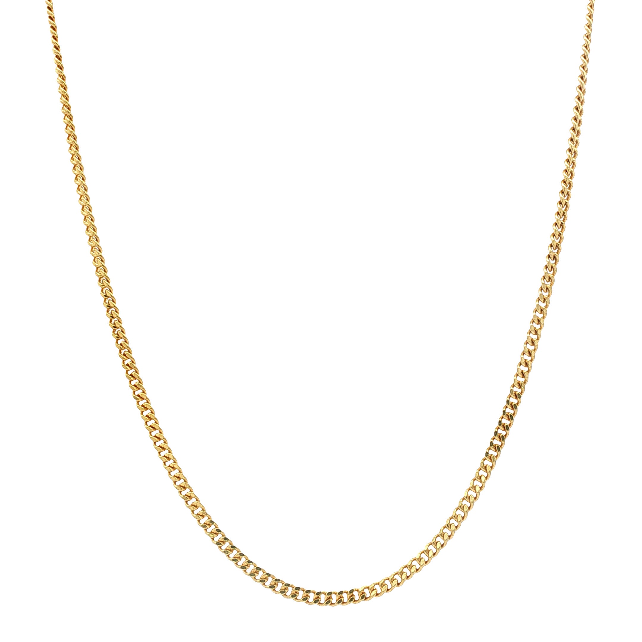 Gouden lengtecollier gourmet 60.5 cm 14 karaat