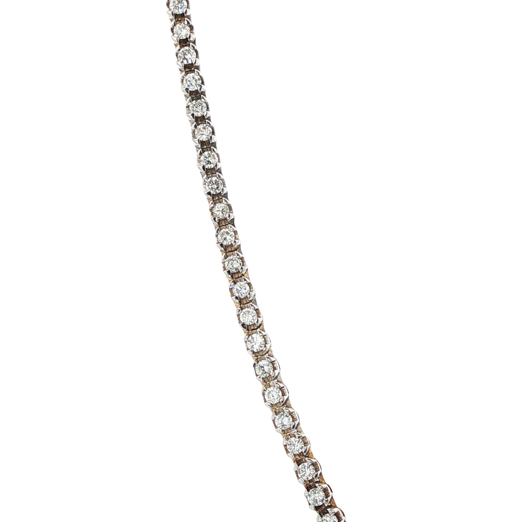 Witgouden tennis collier met diamant 18 karaat