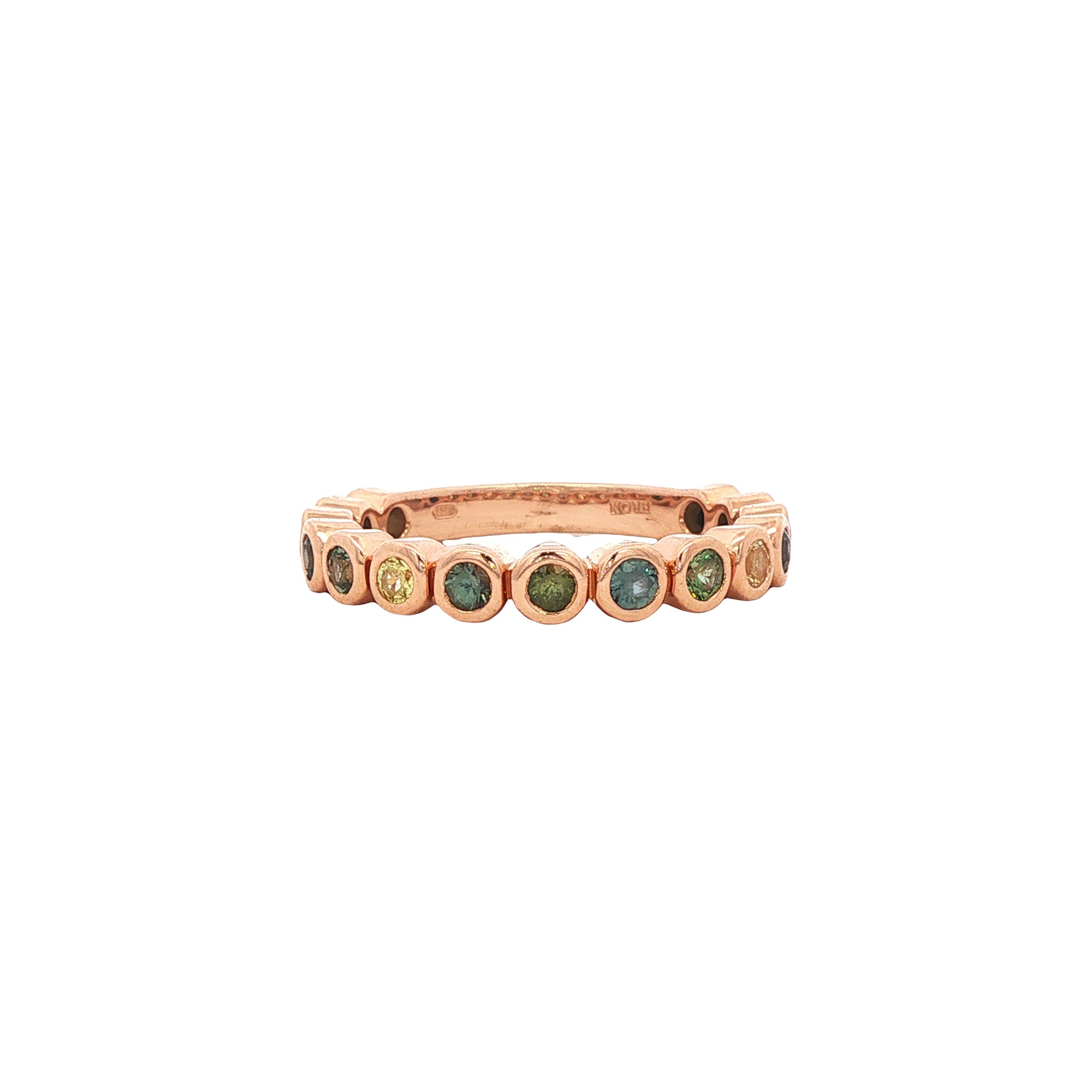 Rosegouden Confetti ring van Bron Jewelry 18 karaat